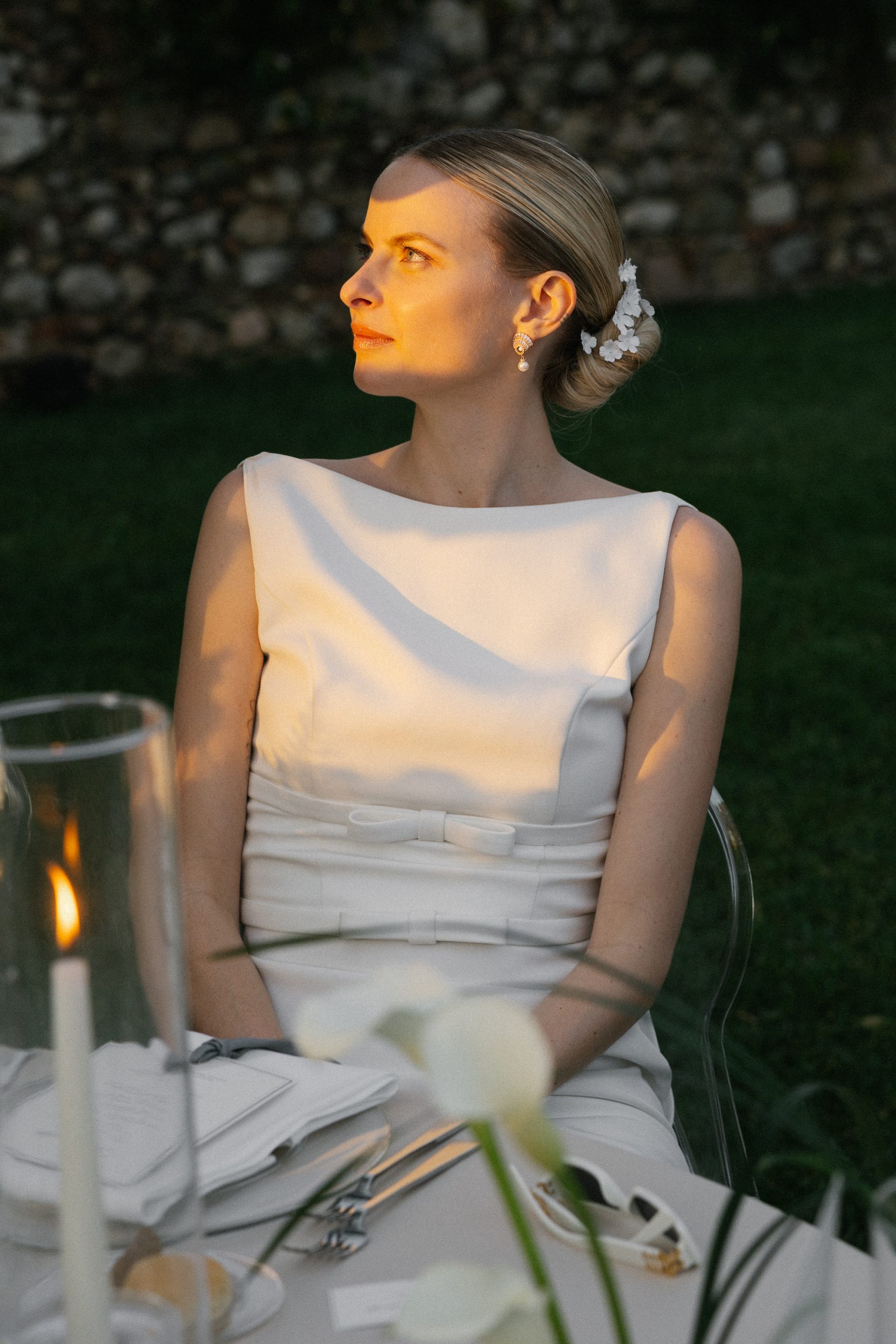 Vera Luijendijk op haar bruiloft