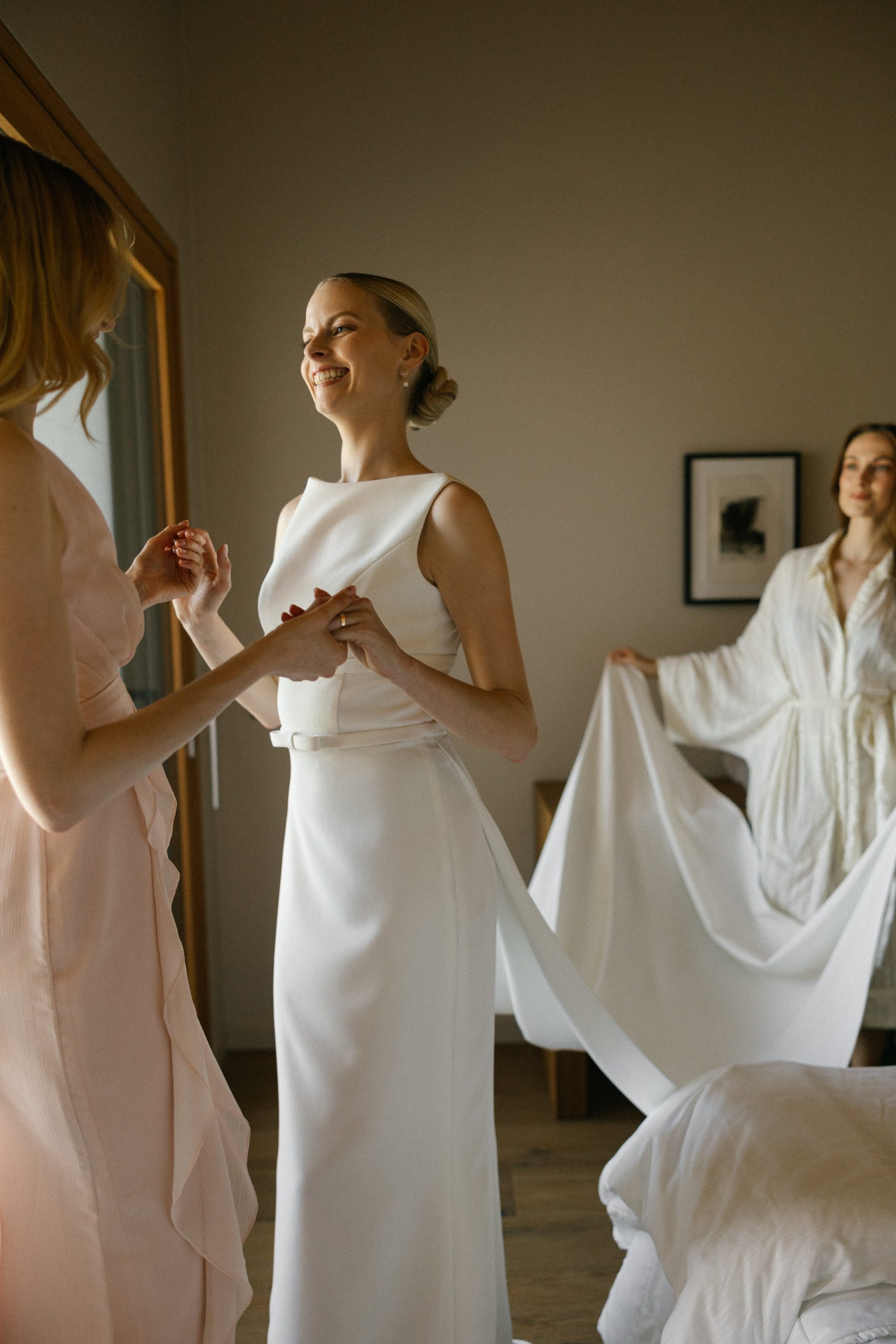 Vera Luijendijk op de ochtend van haar bruiloft