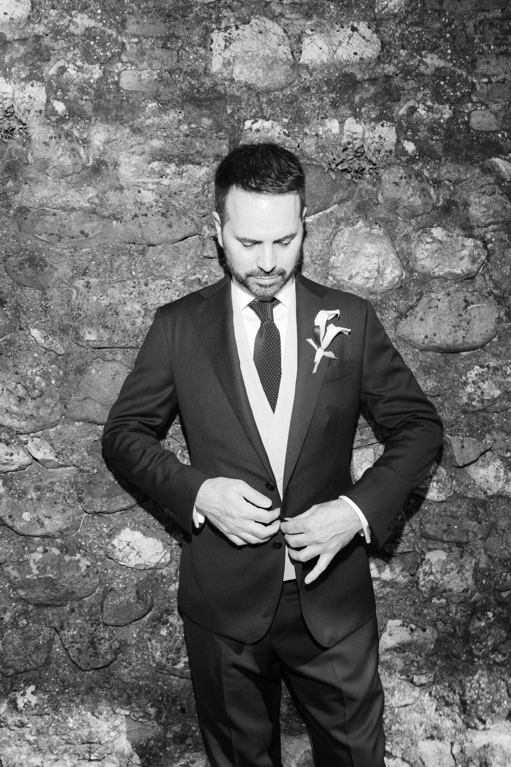 Riccardo Comazzi op zijn trouwdag