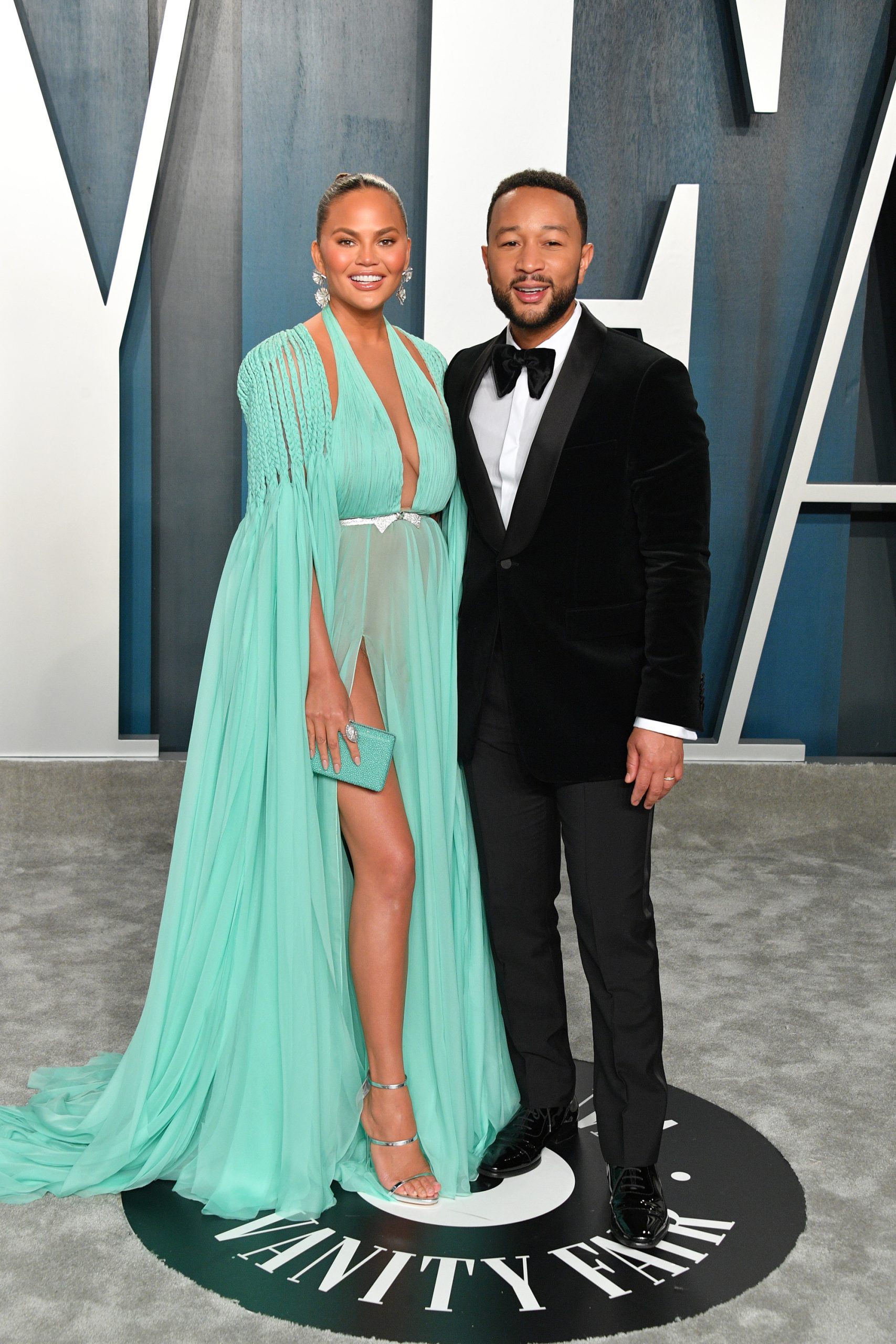 Chrissy Teigen en John Legend bij de Vanity Fair Oscars Afterparty