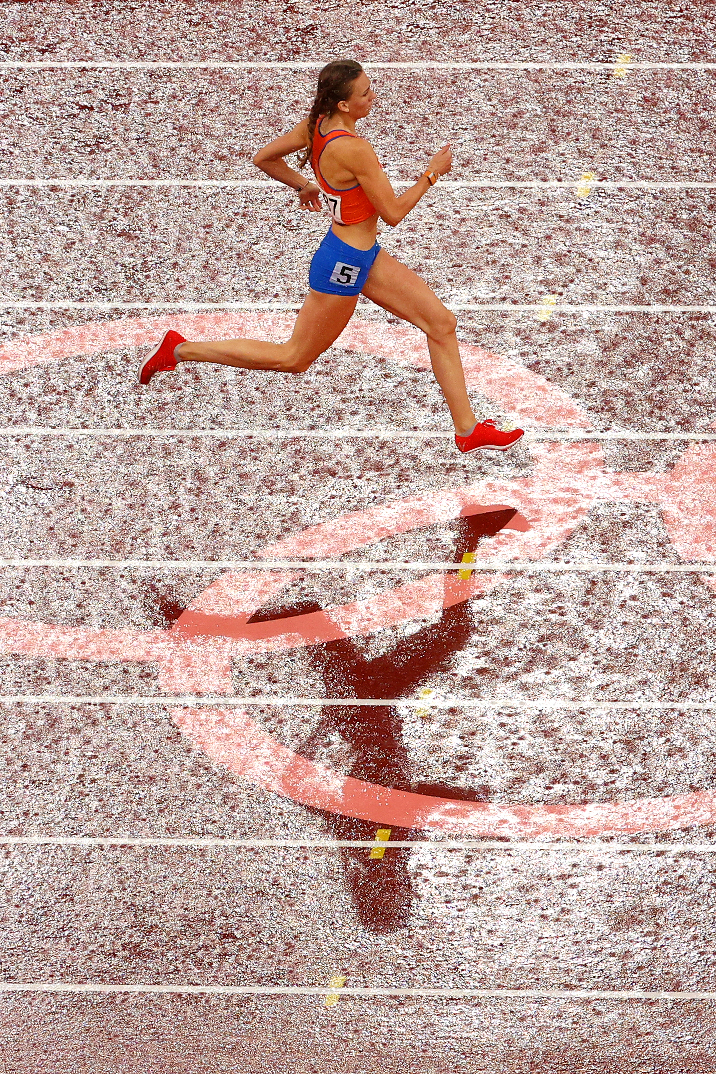 Femke Bol tijdens de Olympische Zomerspelen 2020 in Tokio