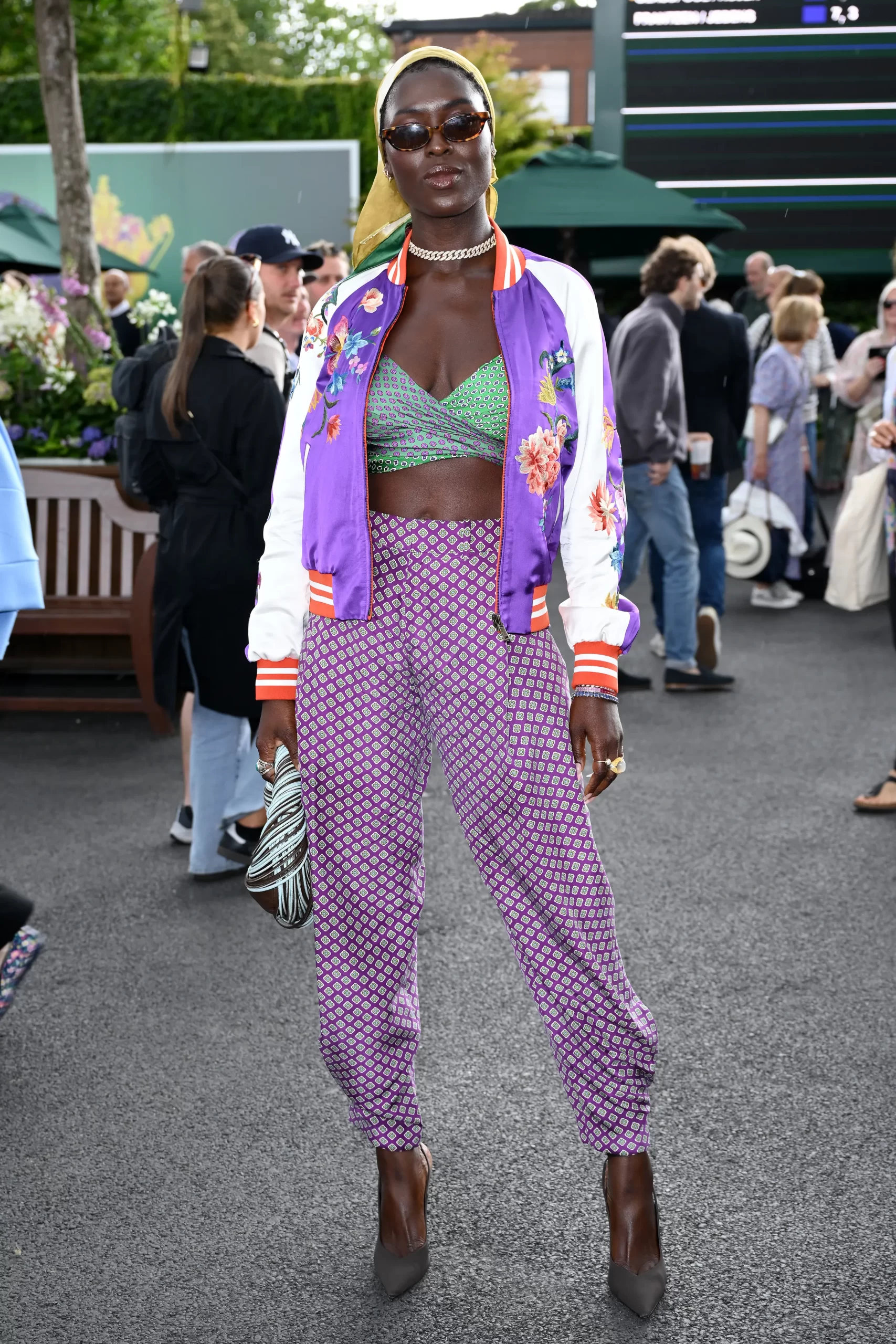 Jodie Turner-Smith bij Wimbledon 2024