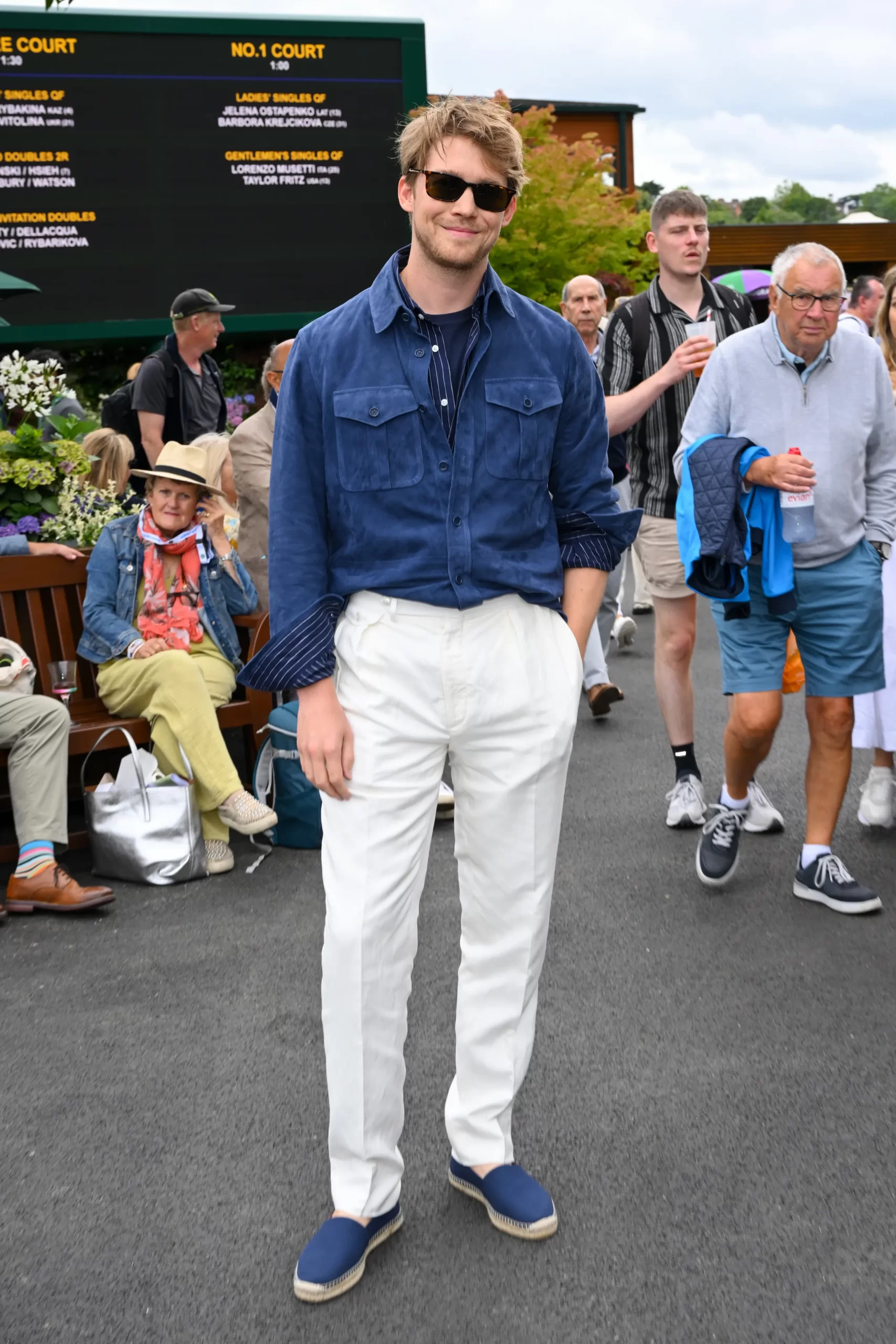 Joe Alwyn bij Wimbledon 2024