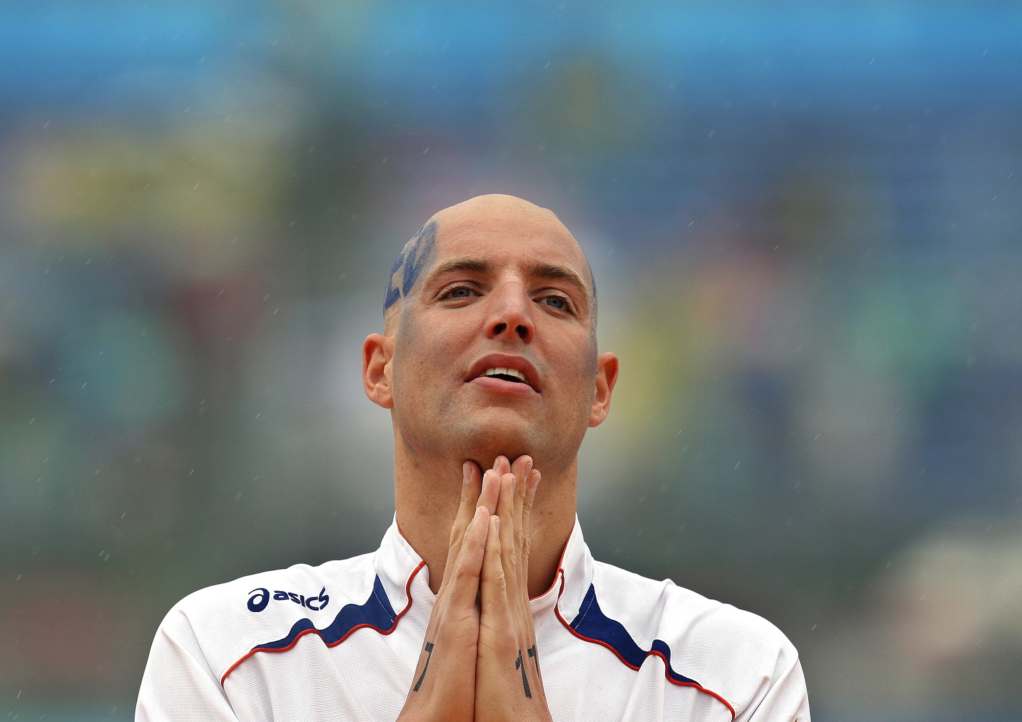 Maarten van der Weijden tijdens de Olympische Spelen 2008 in Peking