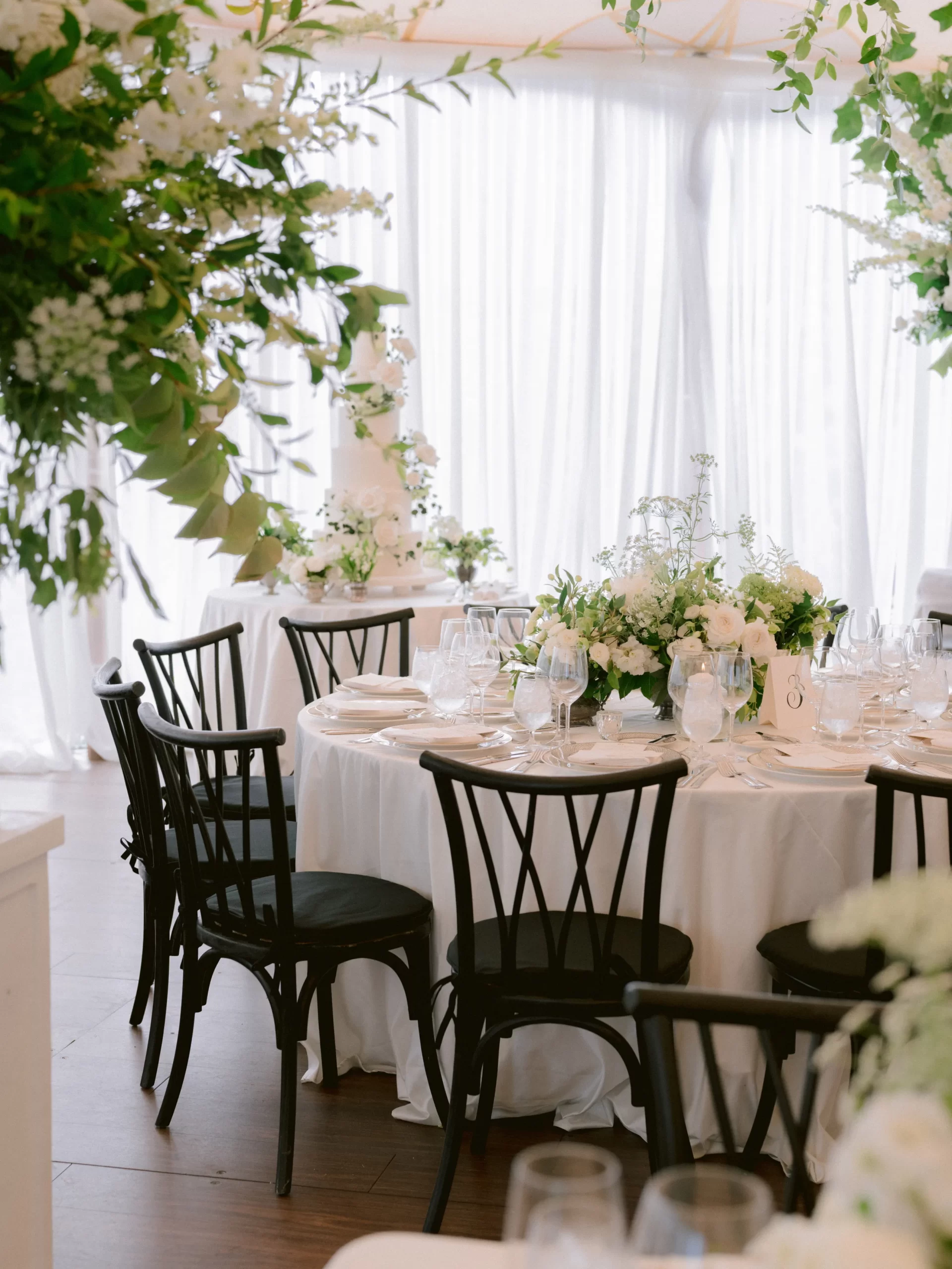 De locatie van de trouwreceptie