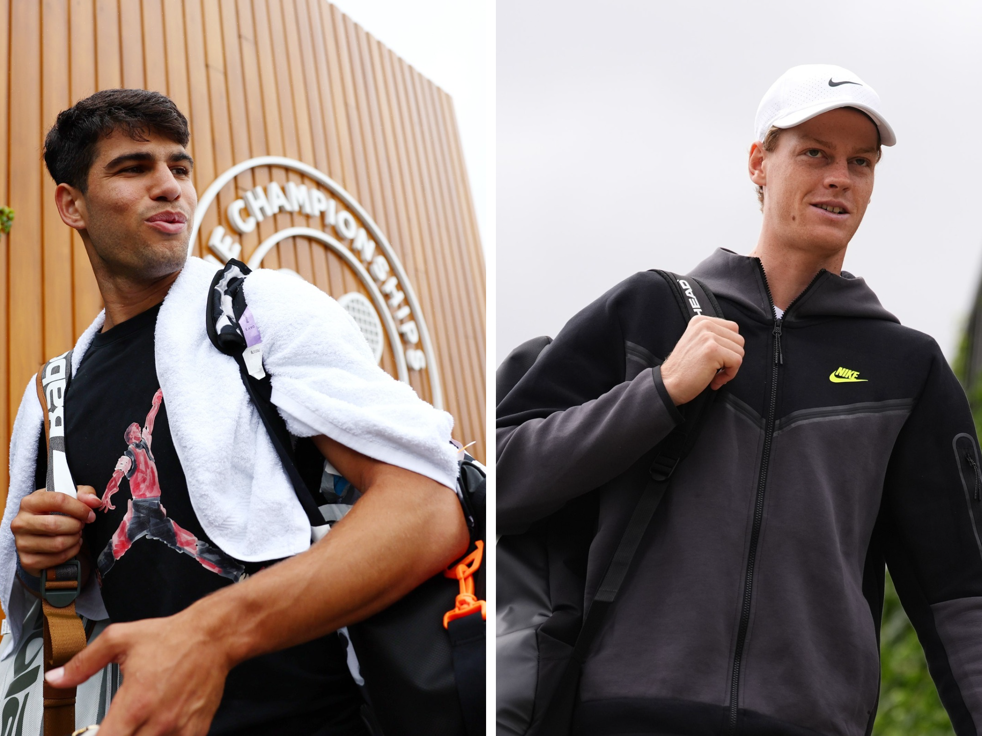 Carlos Alcaraz en Jannik Sinner