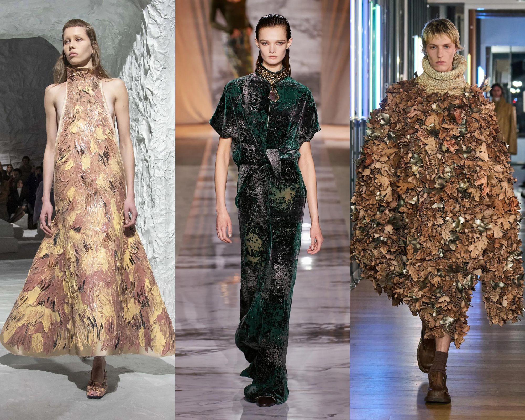 camouflageprints op de runway