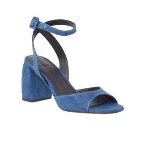denim sandalen met hak van ba&sh