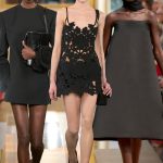 little black dress van drie catwalkshows