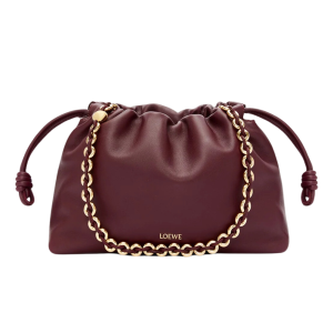 loewe clutch lamsleer bordeauxrood