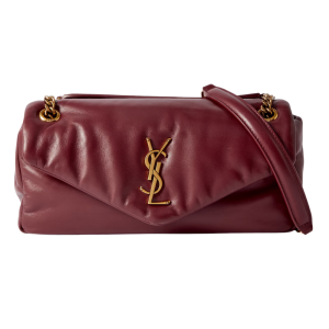 Saint Laurent leren schoudertas bordeauxrood