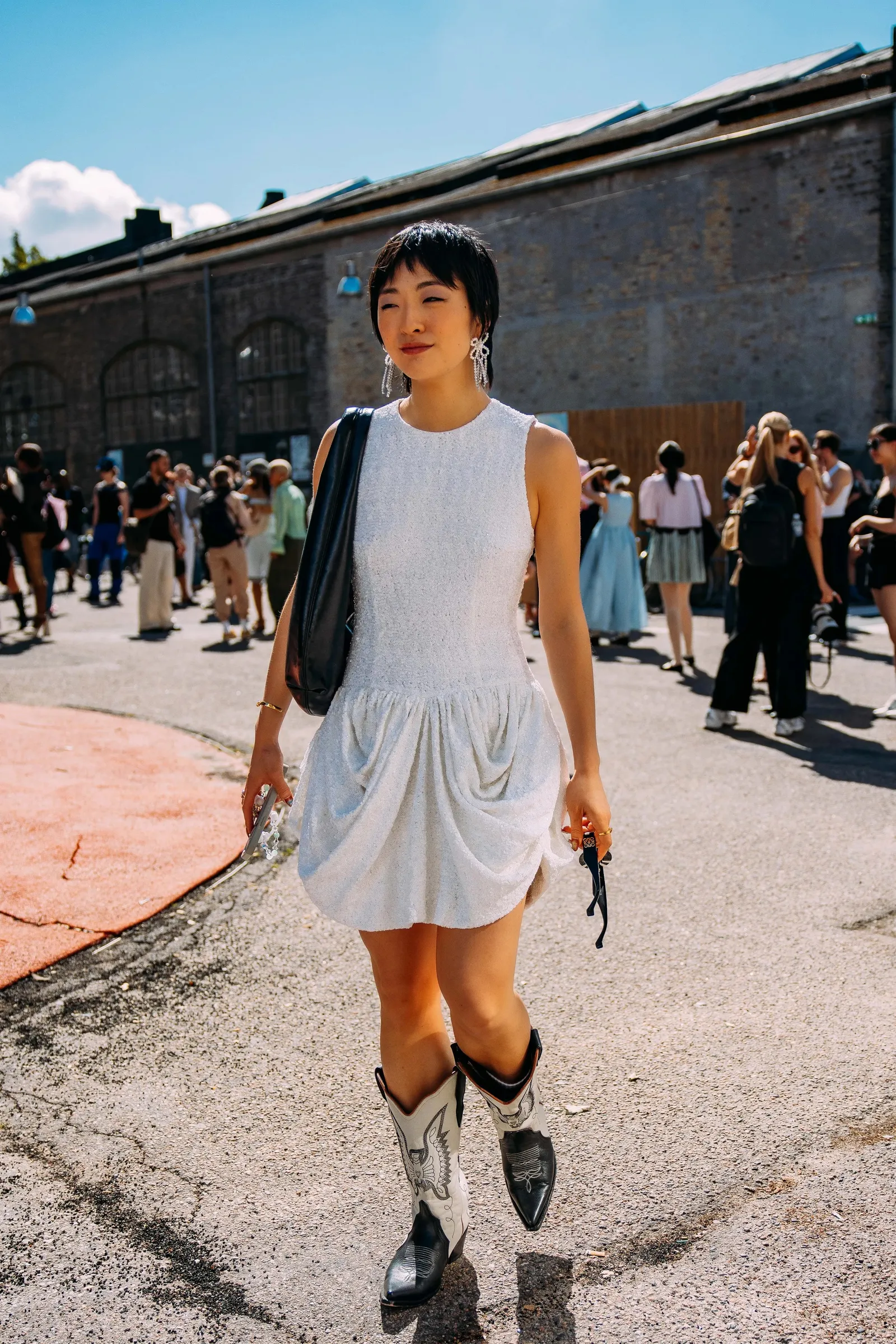 Cowboylaarzen gespot op straat tijdens CPHFW