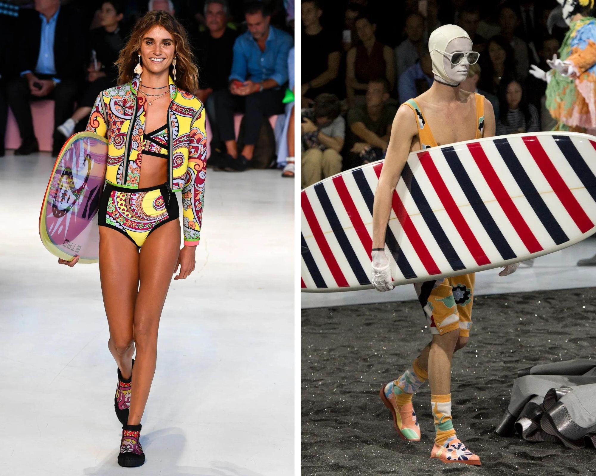 Etro lente/zomer 2019 en Thom Browne lente/zomer 2017 