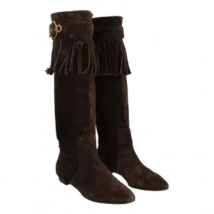 vintage Louis Vuitton leather boots