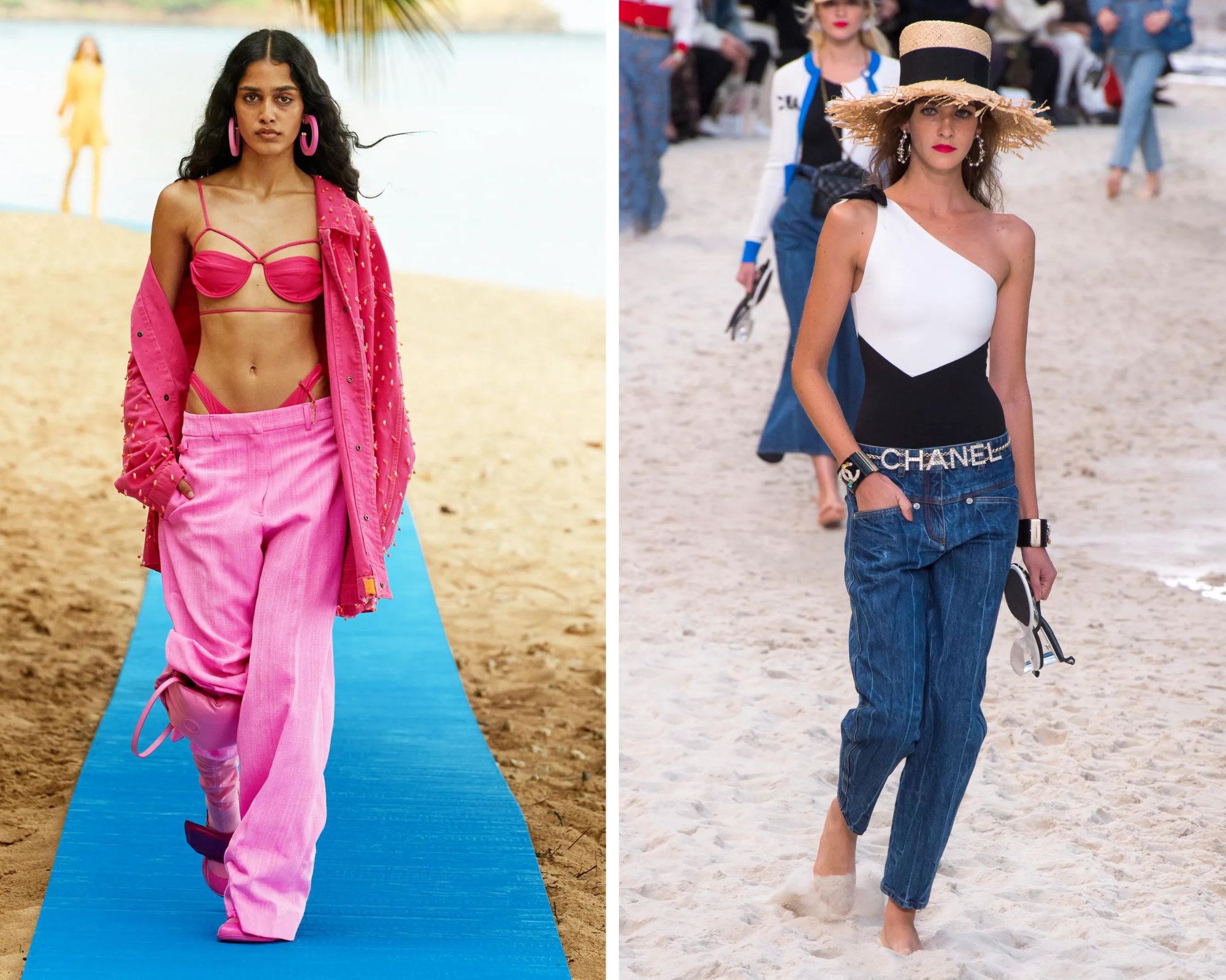 Jacquemus lente/zomer 2022 en Chanel lente/zomer 2019