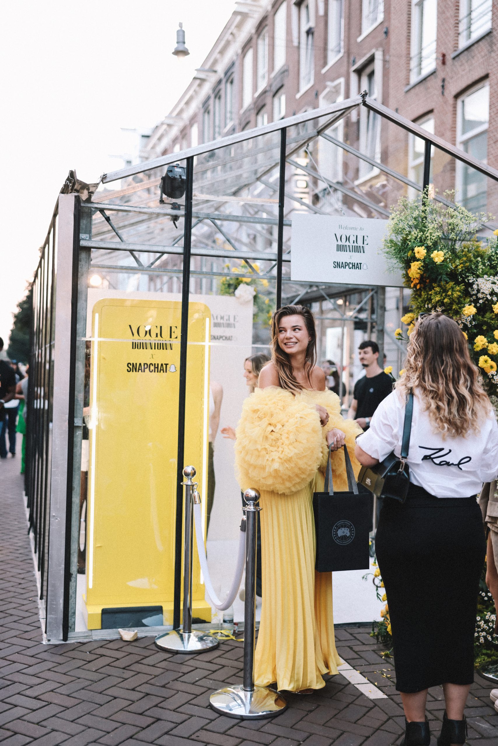 De Vogue x Snapchat installatie tijdens Vogue Downtown 2024