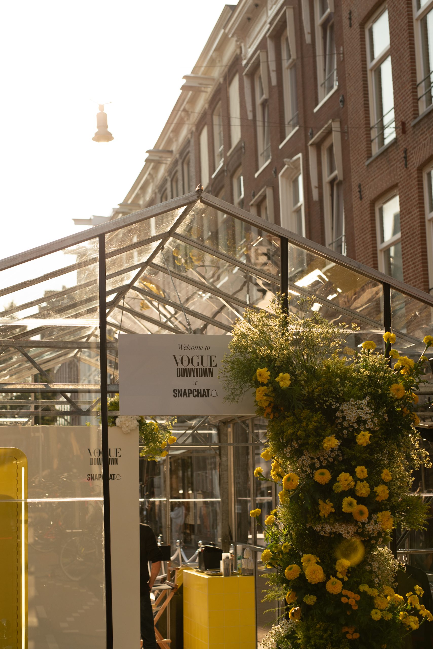 De Vogue x Snapchat installatie tijdens Vogue Downtown 2024