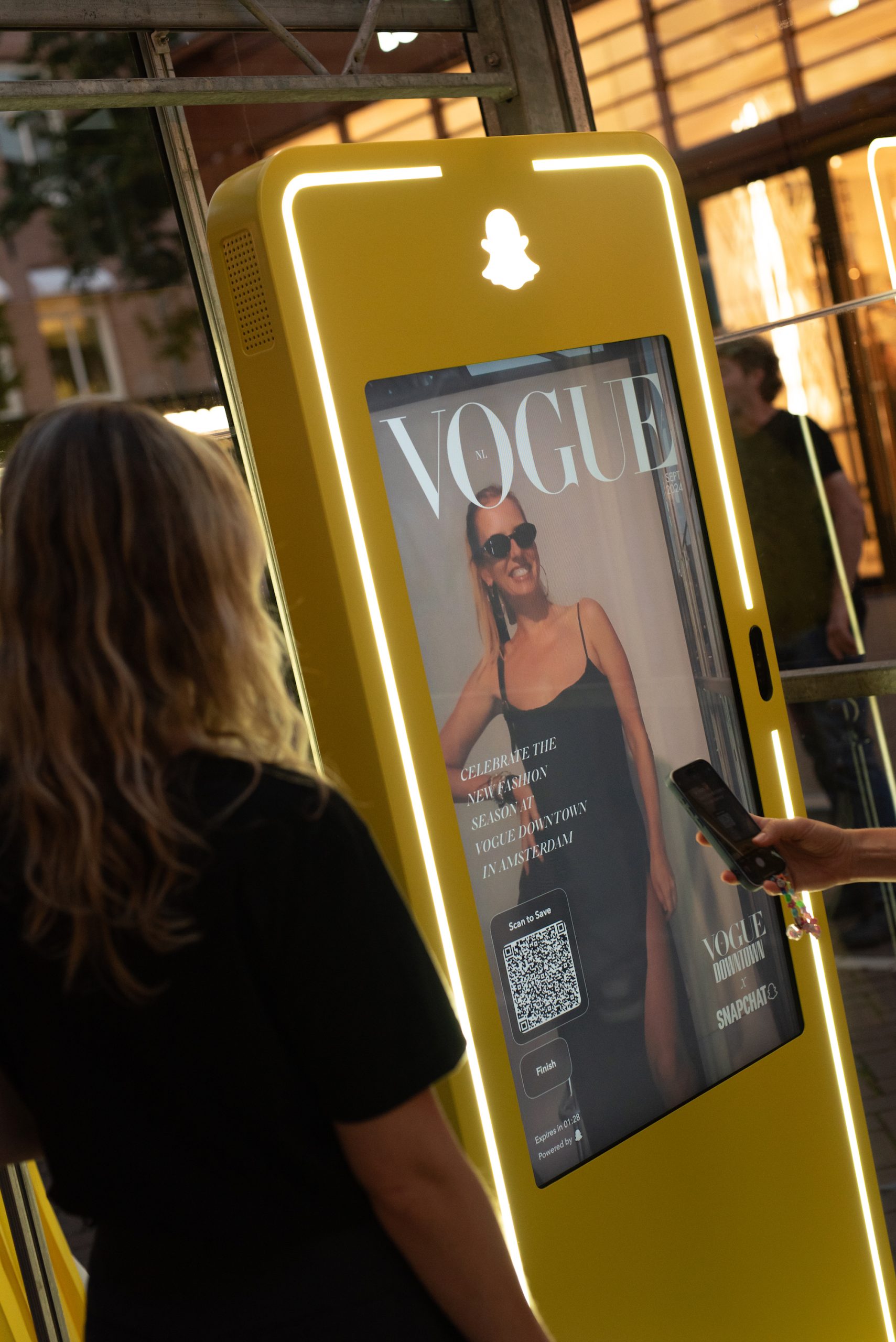 De Vogue x Snapchat installatie tijdens Vogue Downtown 2024