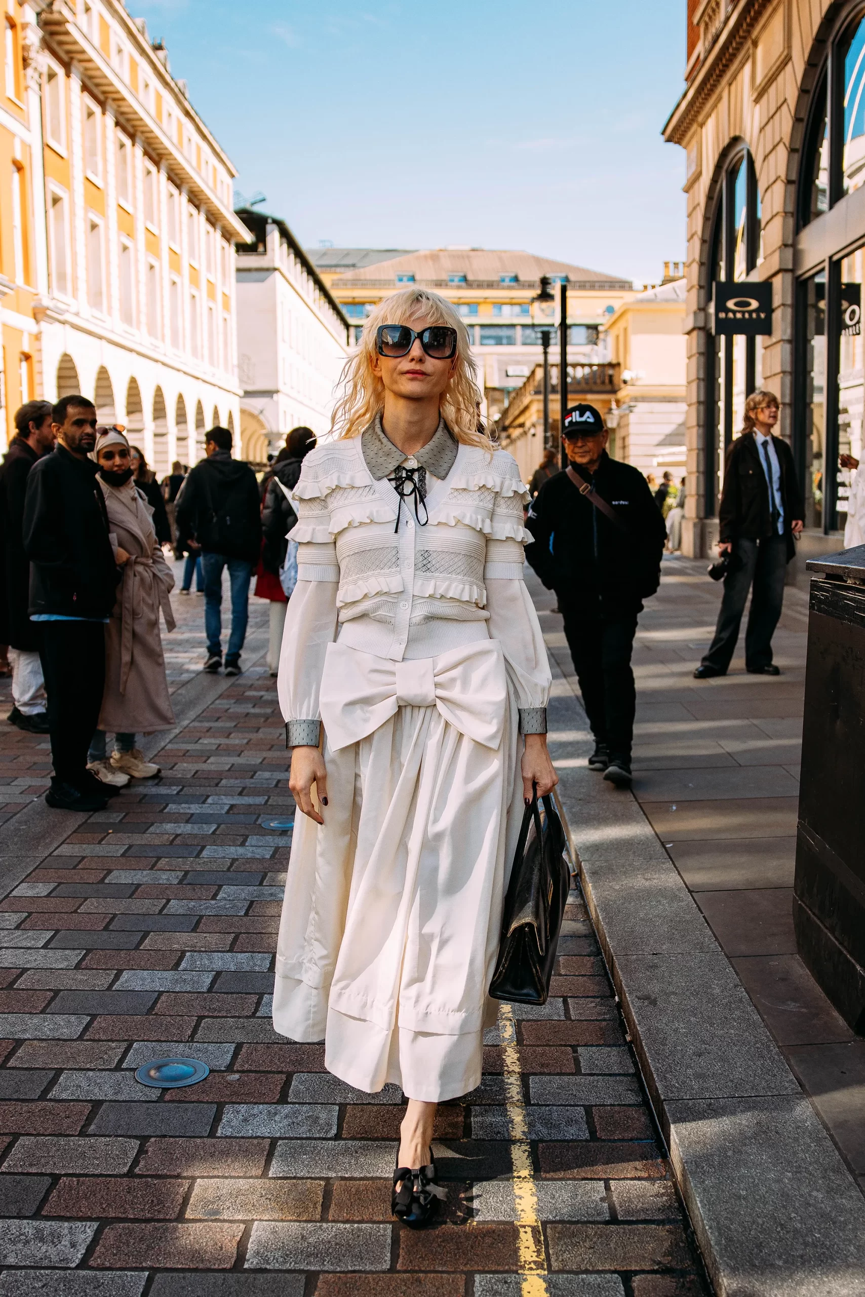 Streetstyle tijdens London Fashion Week lente/zomer 2025
