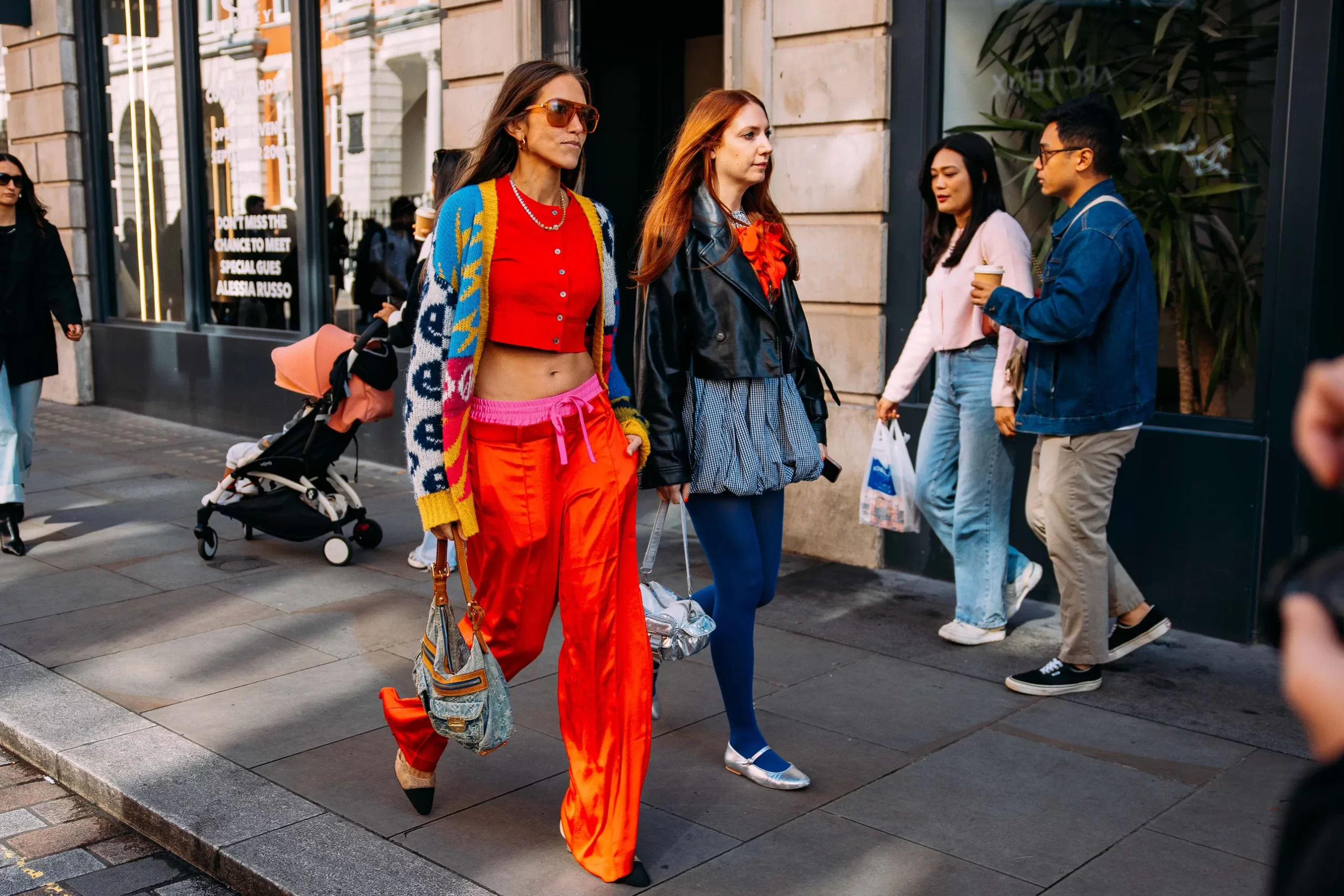 Streetstyle tijdens London Fashion Week lente/zomer 2025