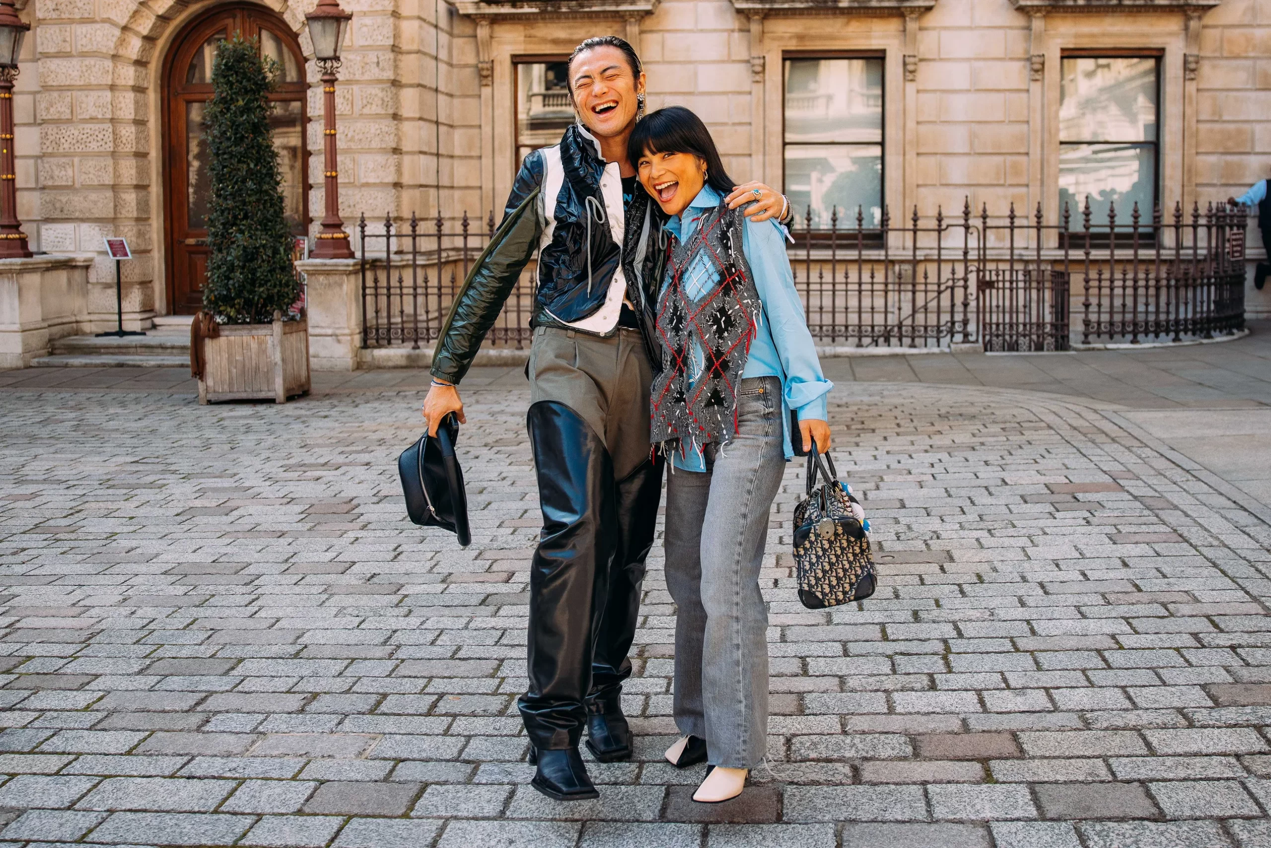 Streetstyle tijdens London Fashion Week lente/zomer 2025