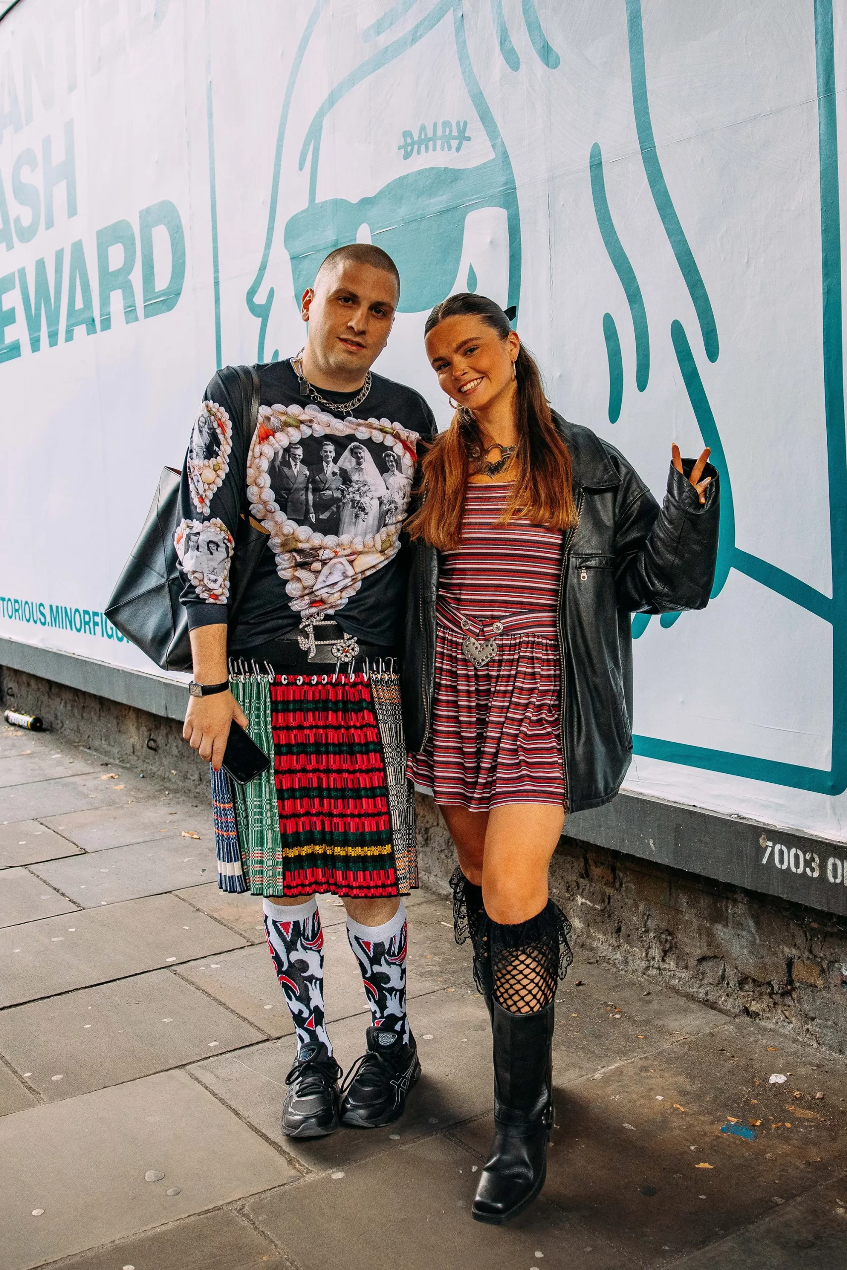 Streetstyle tijdens London Fashion Week lente/zomer 2025