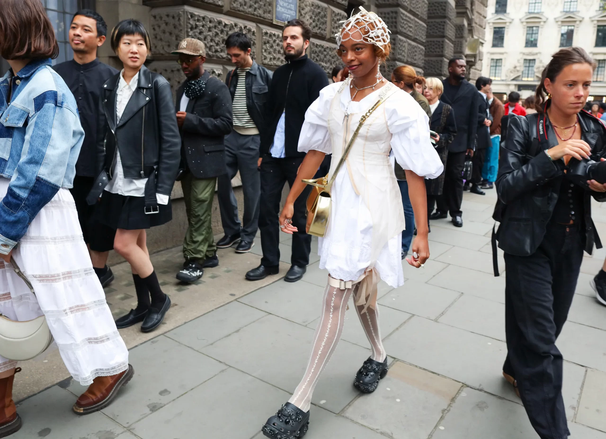 Streetstyle tijdens London Fashion Week lente/zomer 2025