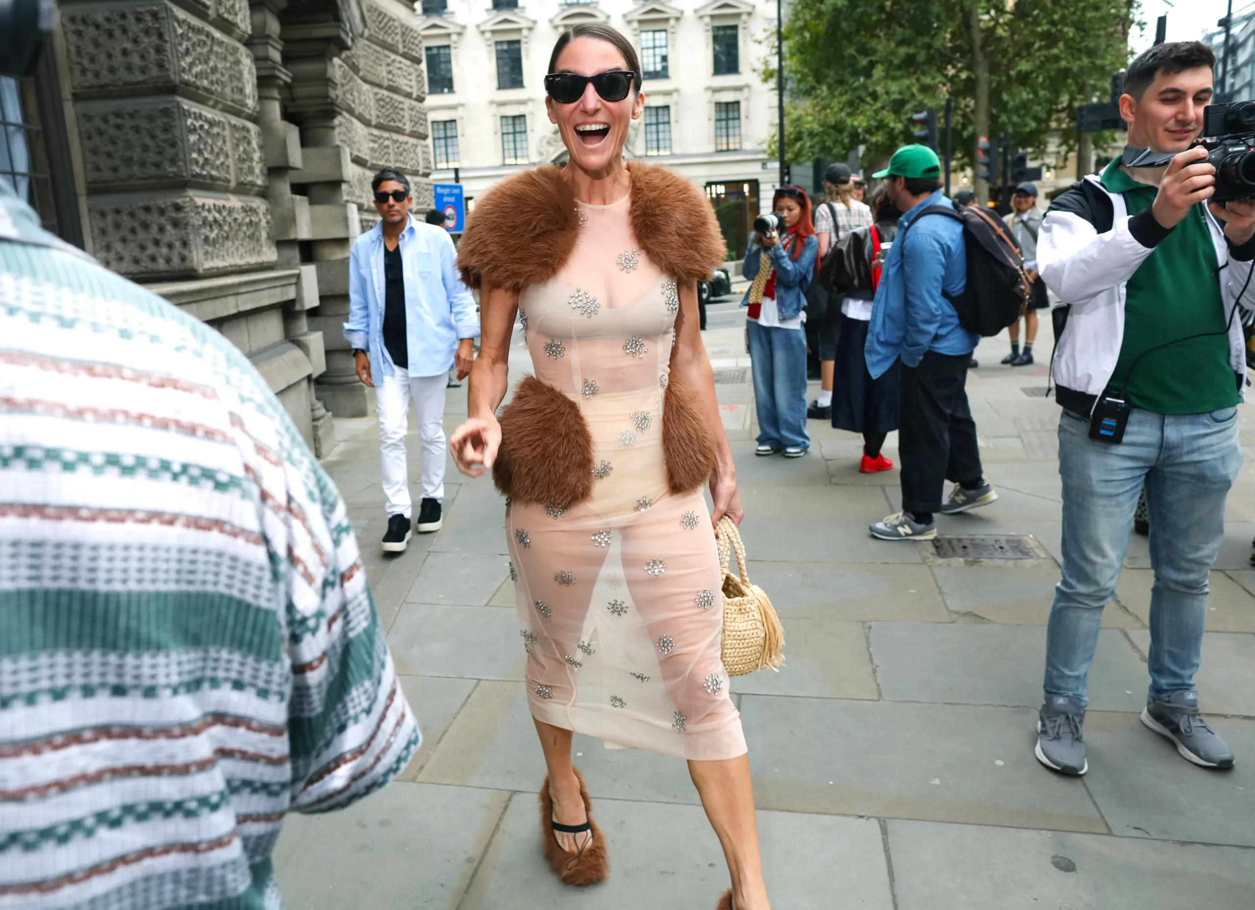 Streetstyle tijdens London Fashion Week lente/zomer 2025