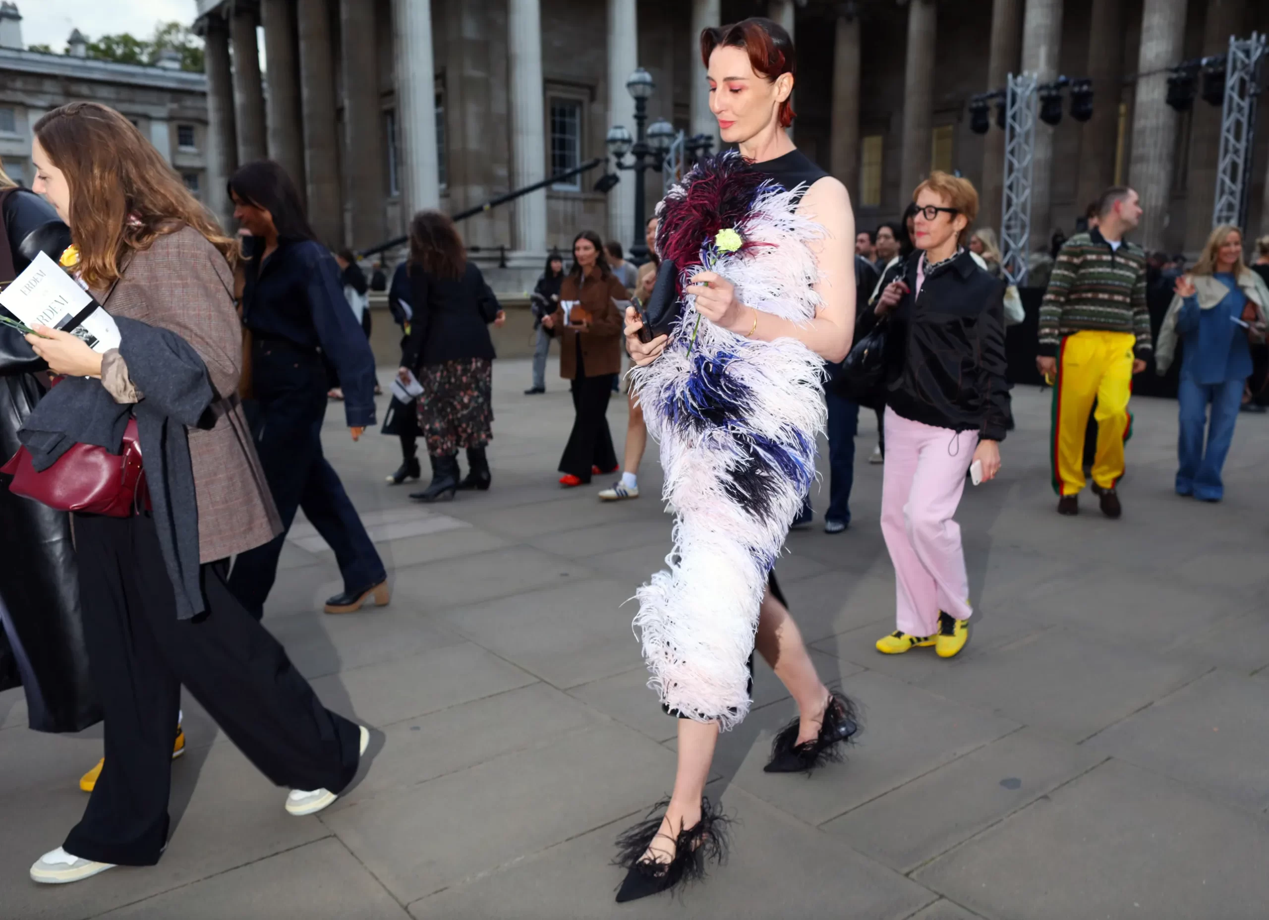 Streetstyle tijdens London Fashion Week lente/zomer 2025