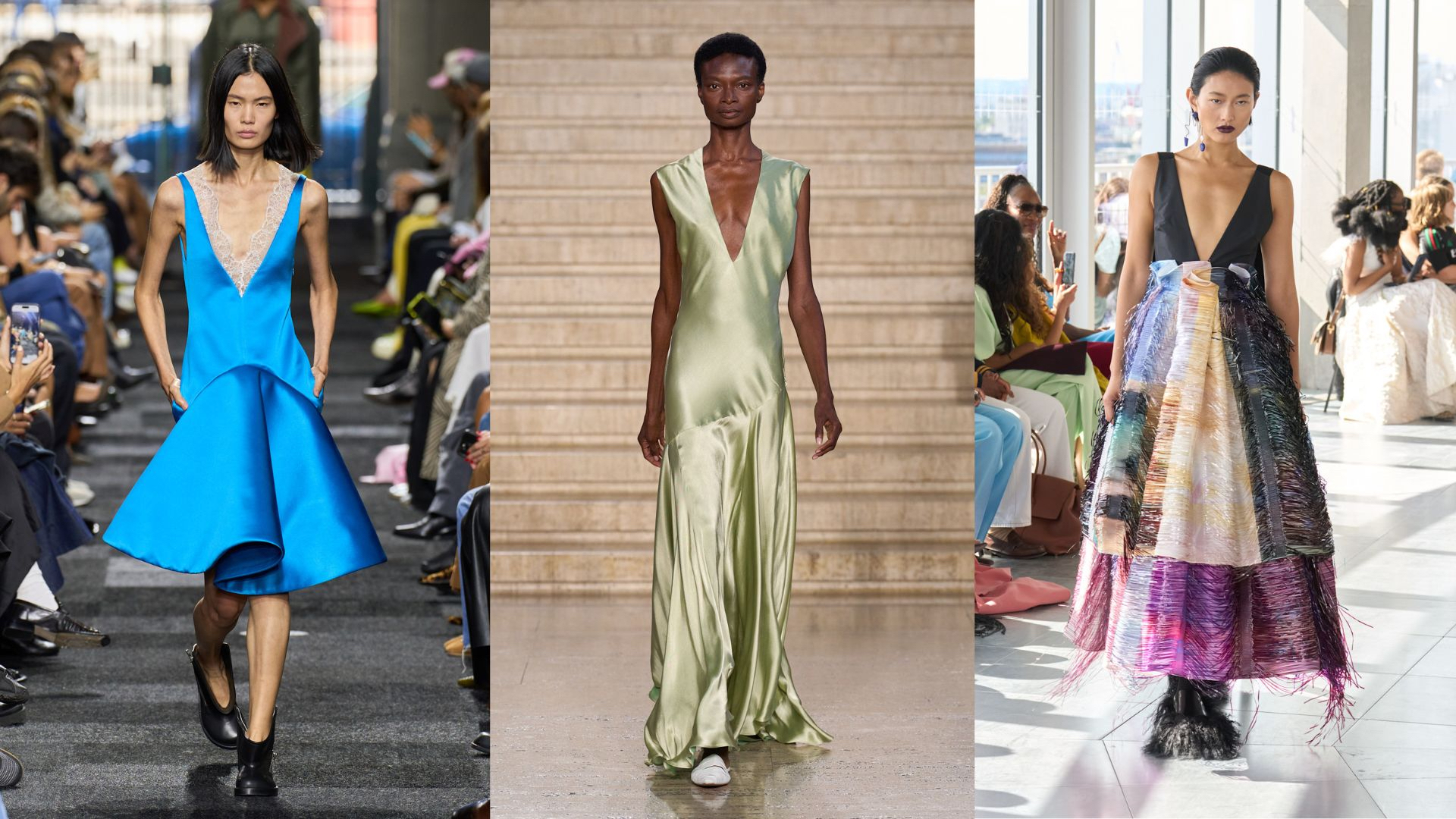 Trends deep plunge bij London Fashion Week JW Anderson, Tove, Roksanda