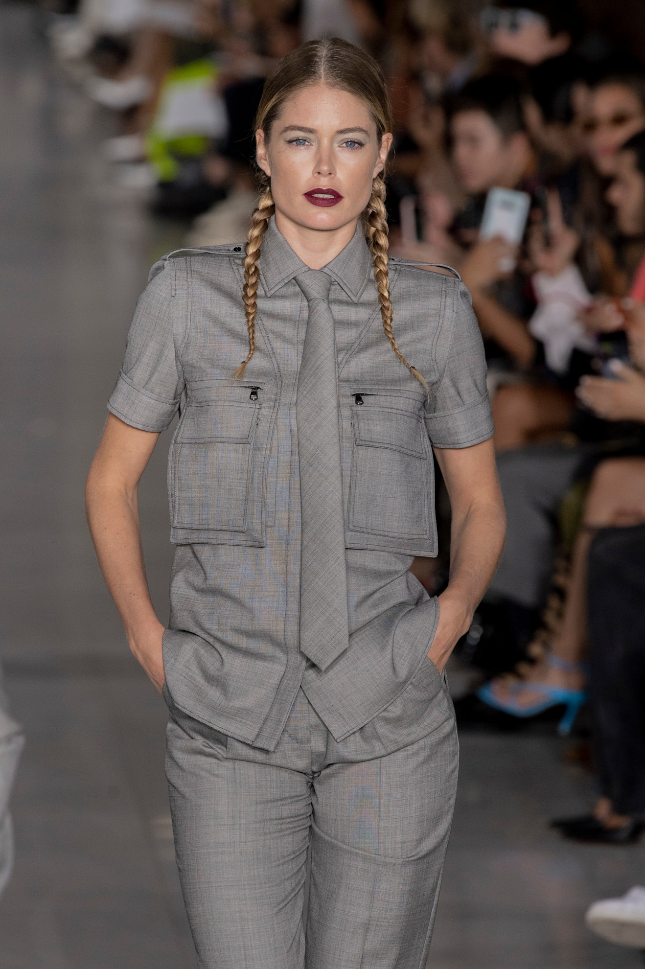 Doutzen Kroes op de catwalk van Max Mara in 2019