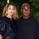 Doutzen Kroes en Sunnery James in juni 2018 bij de lente/zomer 2019-mannenmodeshow van Louis Vuitton