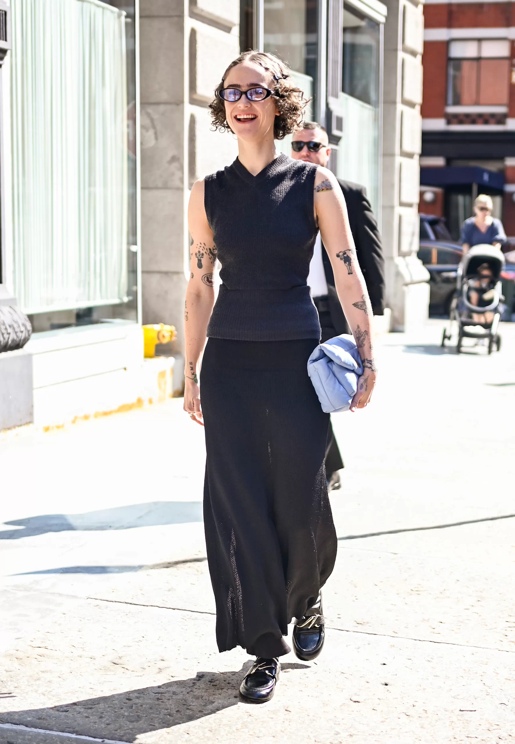 Ella Emhoff bij Proenza Schouler tijdens New York Fashion Week lente/zomer 2025