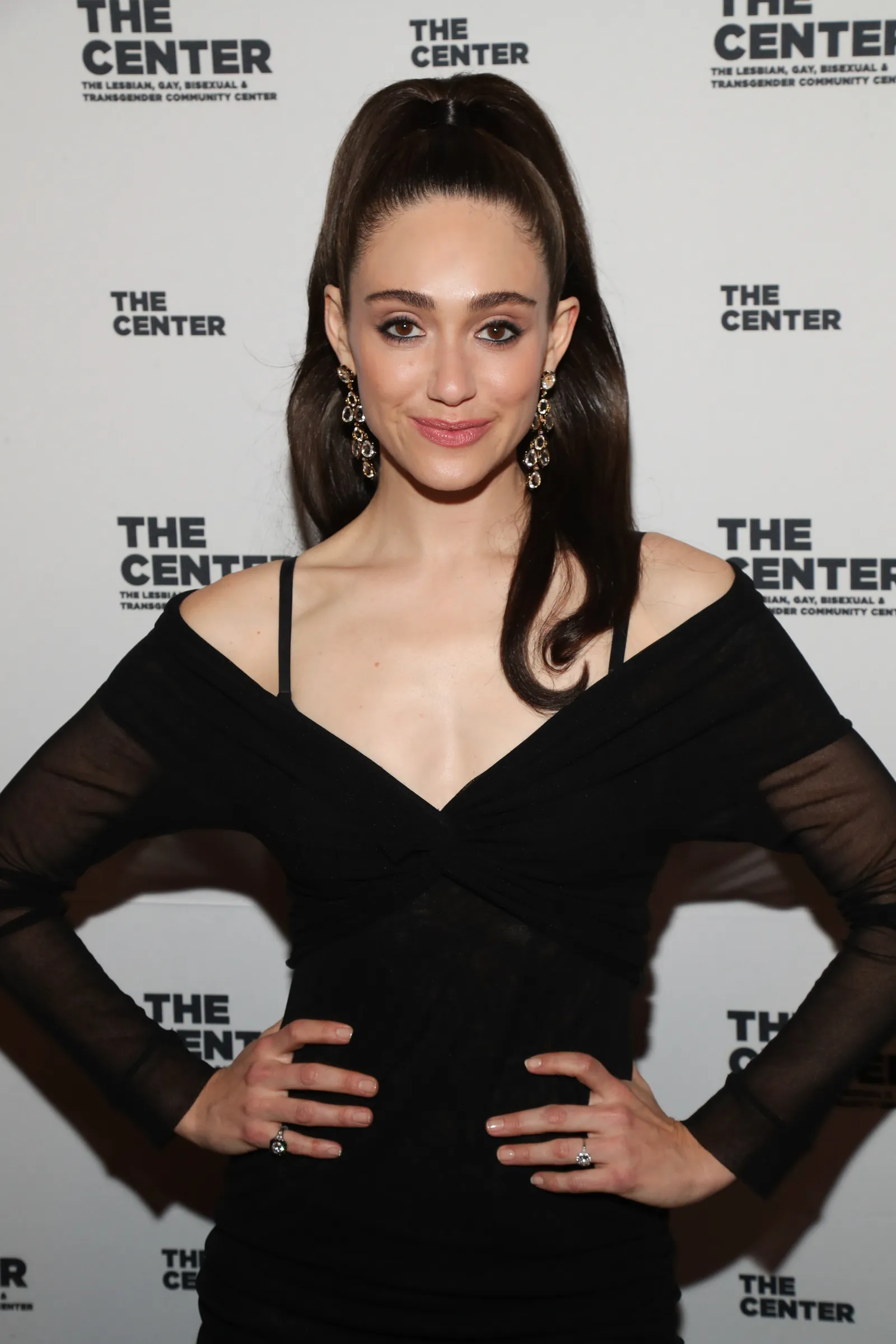 Emmy Rossum met een van de grootste haartrends van herfst 2024