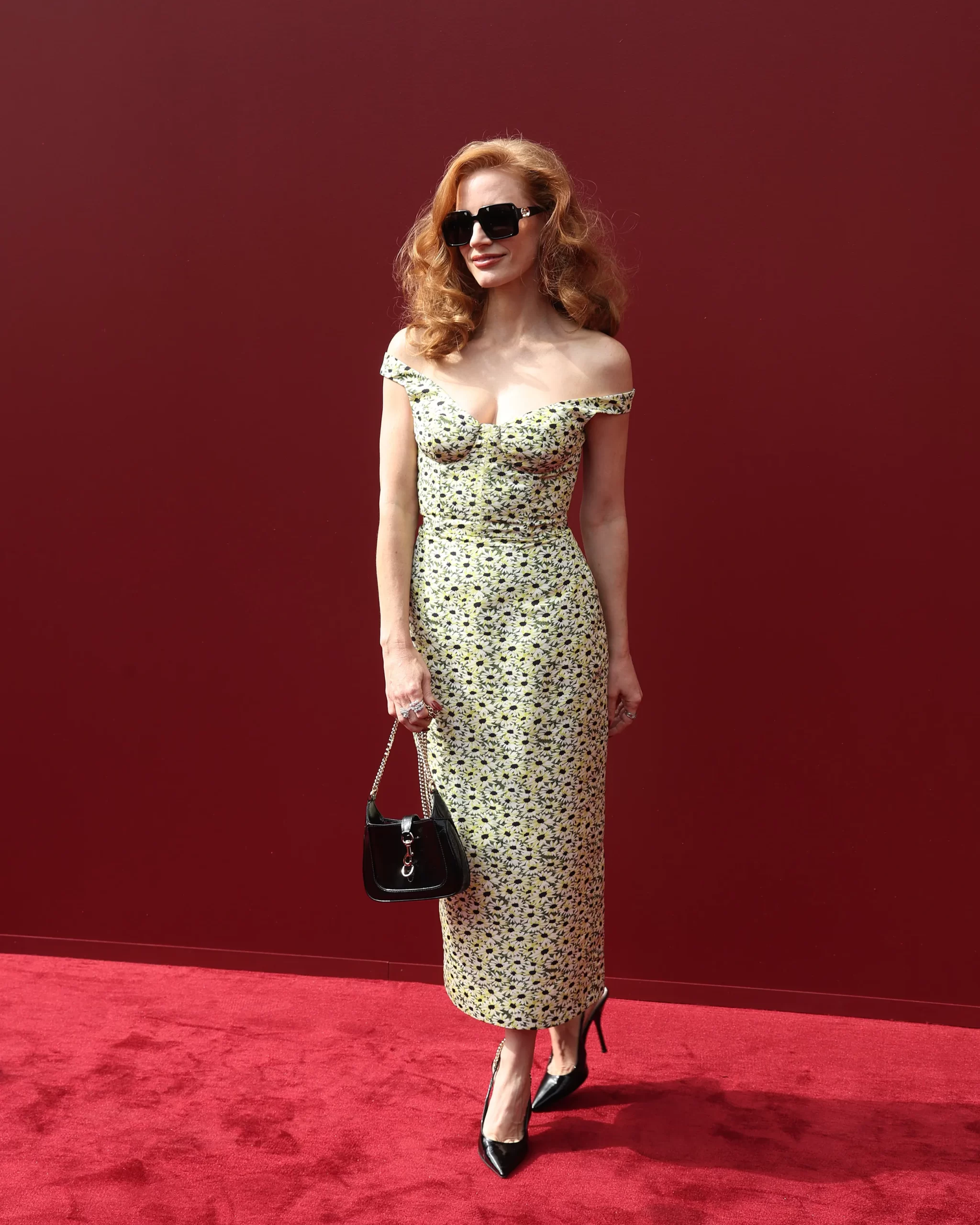 Jessica Chastain bij Gucci