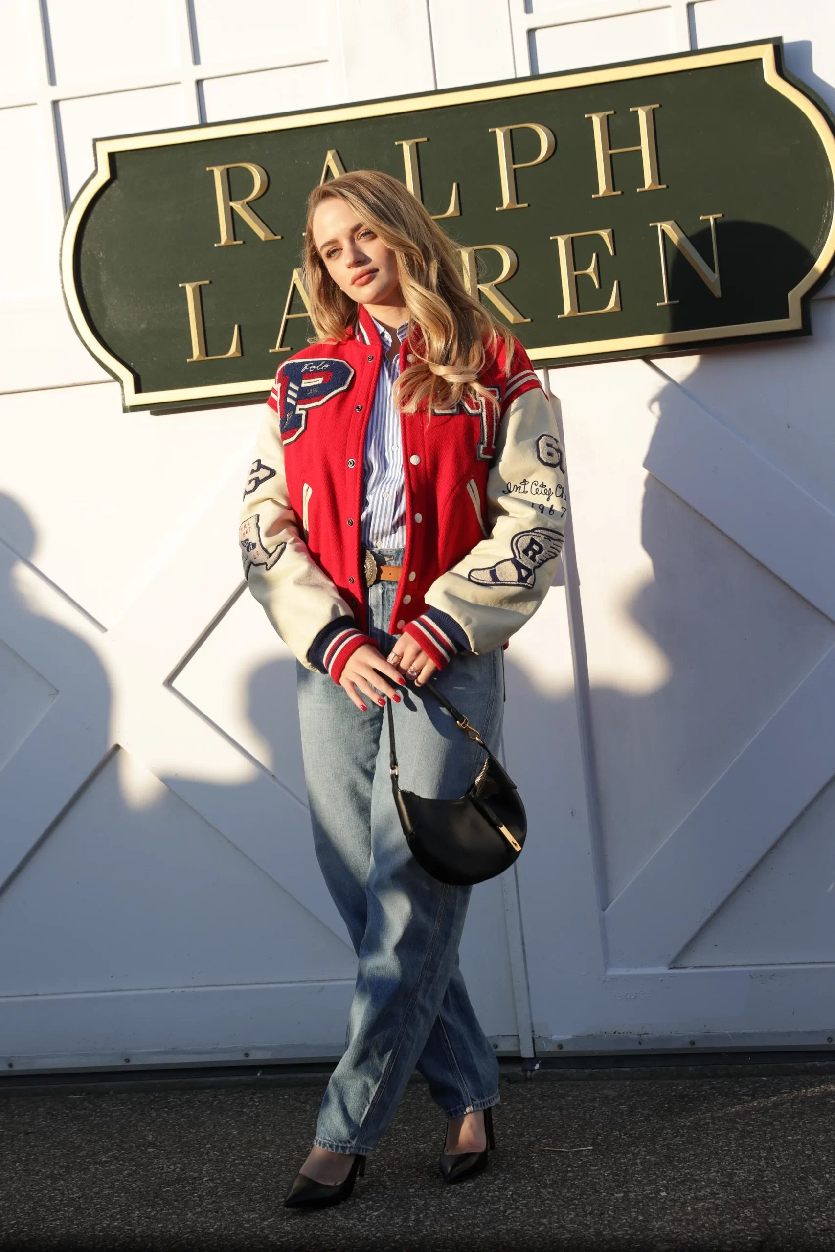 Joey King bij Ralph Lauren tijdens New York Fashion Week lente/zomer 2025
