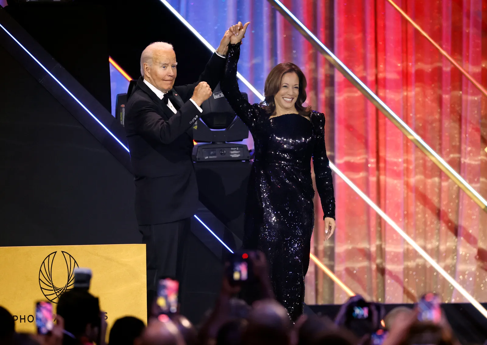 Joe Biden en Kamala Harris bij de Phoenix Awards