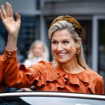 Máxima in oranje boho-look