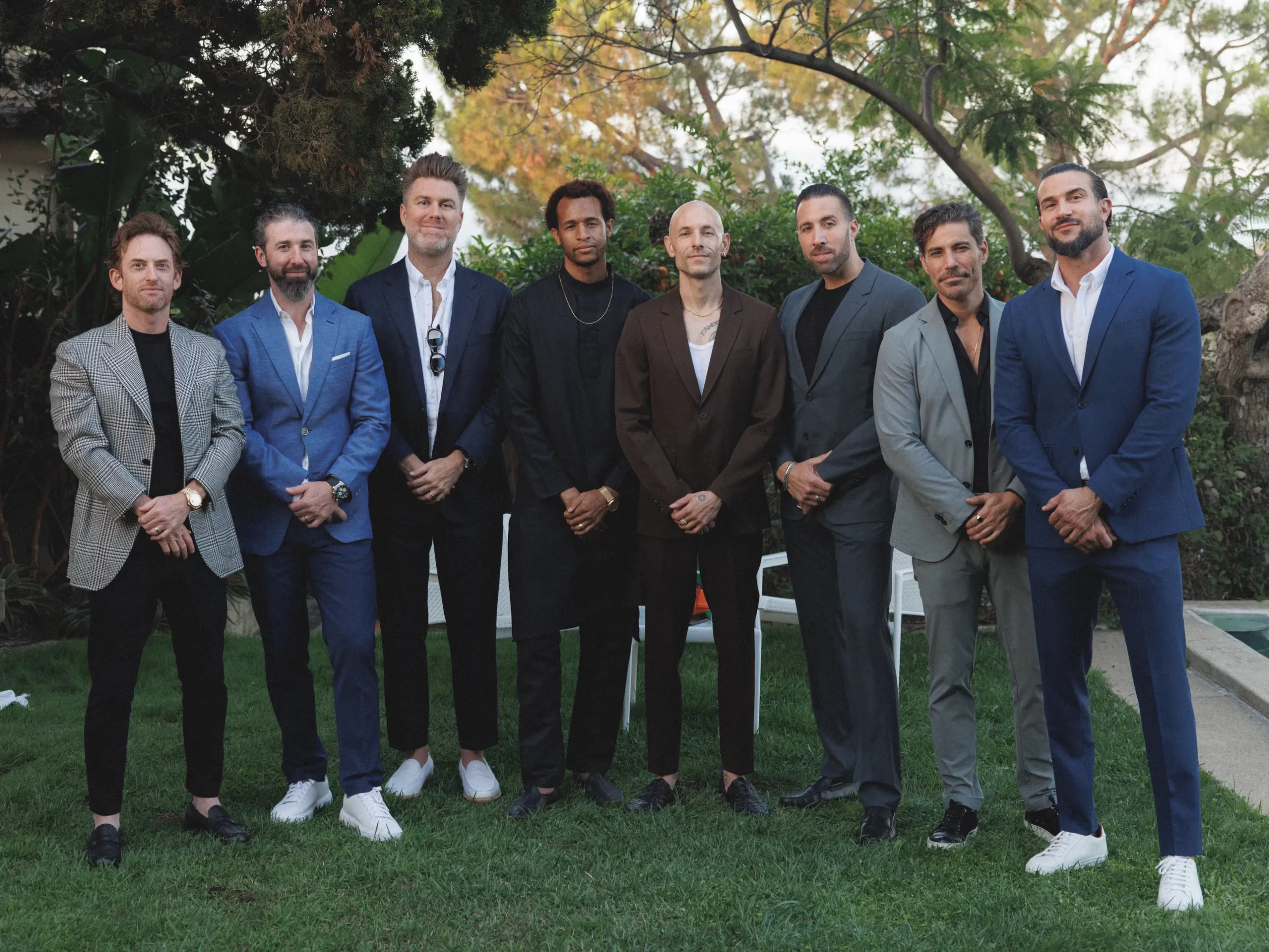 Jeffrey Klein en bruidsjonkers