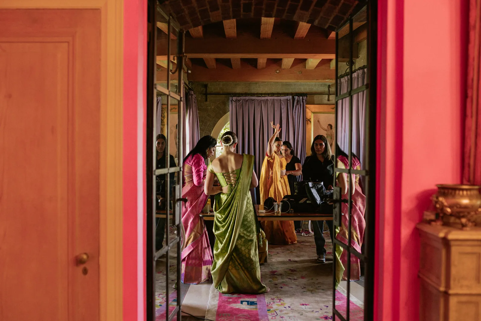 de ochtend van de bruiloft van Meeka Hossain en Jeffrey Klein