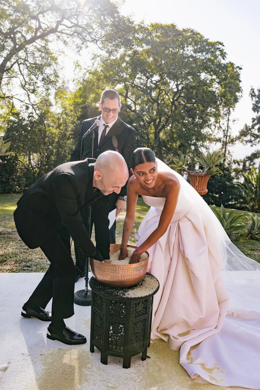 Jeffrey Klein en Meeka Hossain tijdens rijstspel