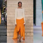 Trends London Fashion Week oranje outfits