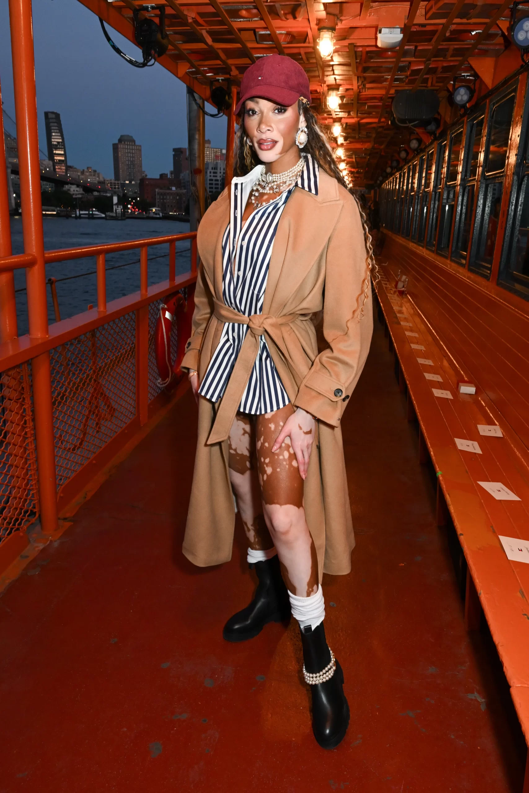 Winnie Harlow bij Tommy Hilfiger