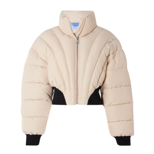 gewatteerde jas kort, mugler