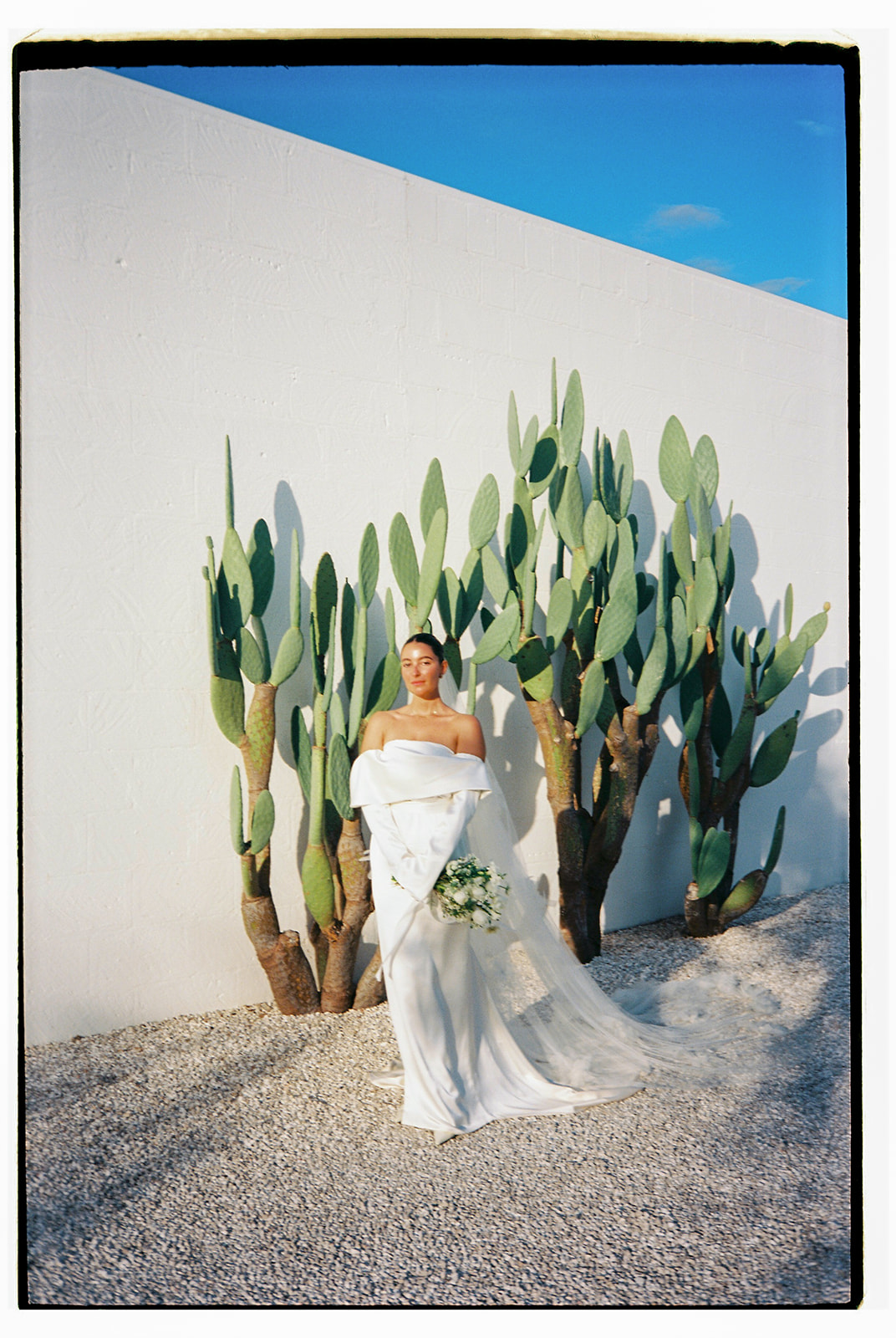 Benthe Liem op haar bruiloft