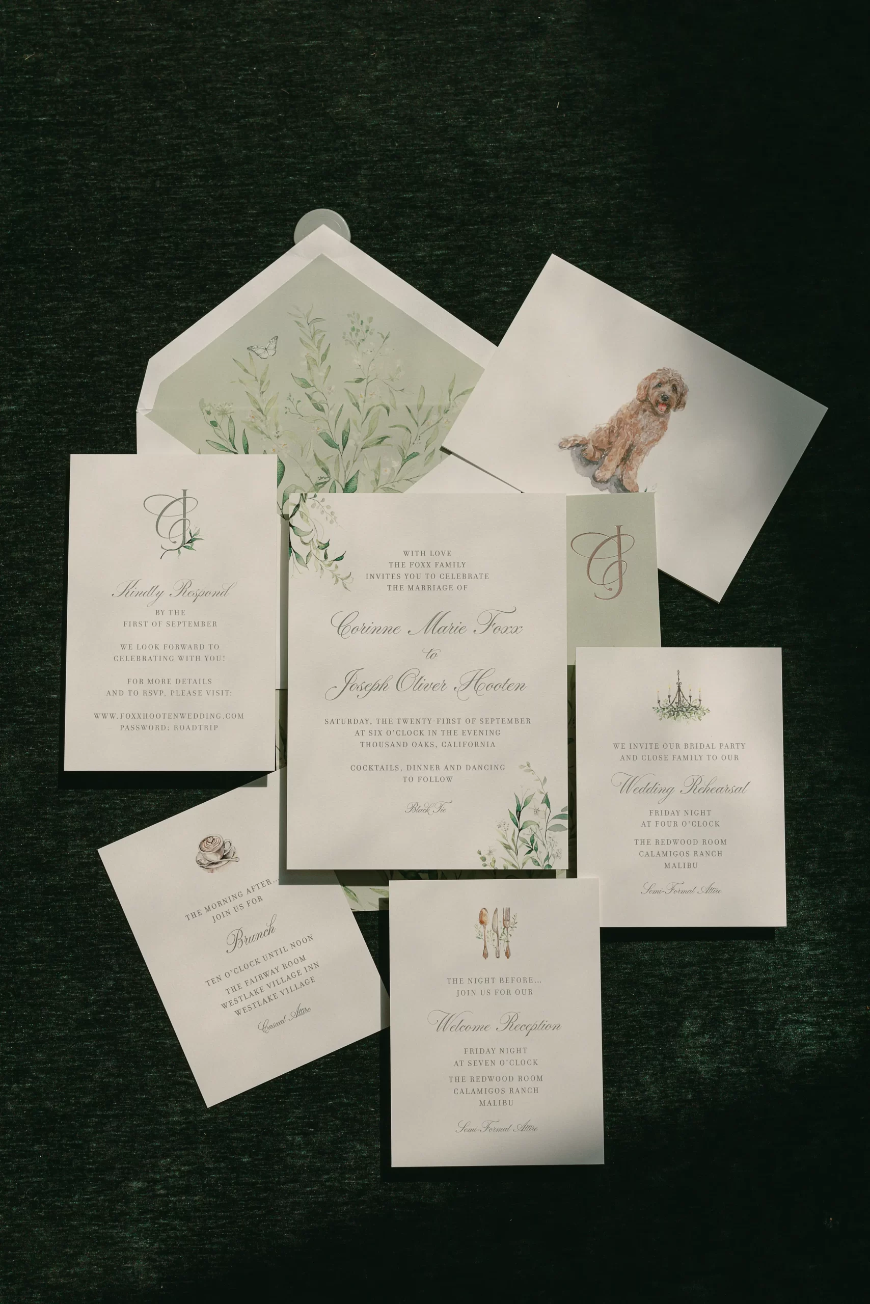 Bruiloft Corinne Foxx en Joseph Hooten