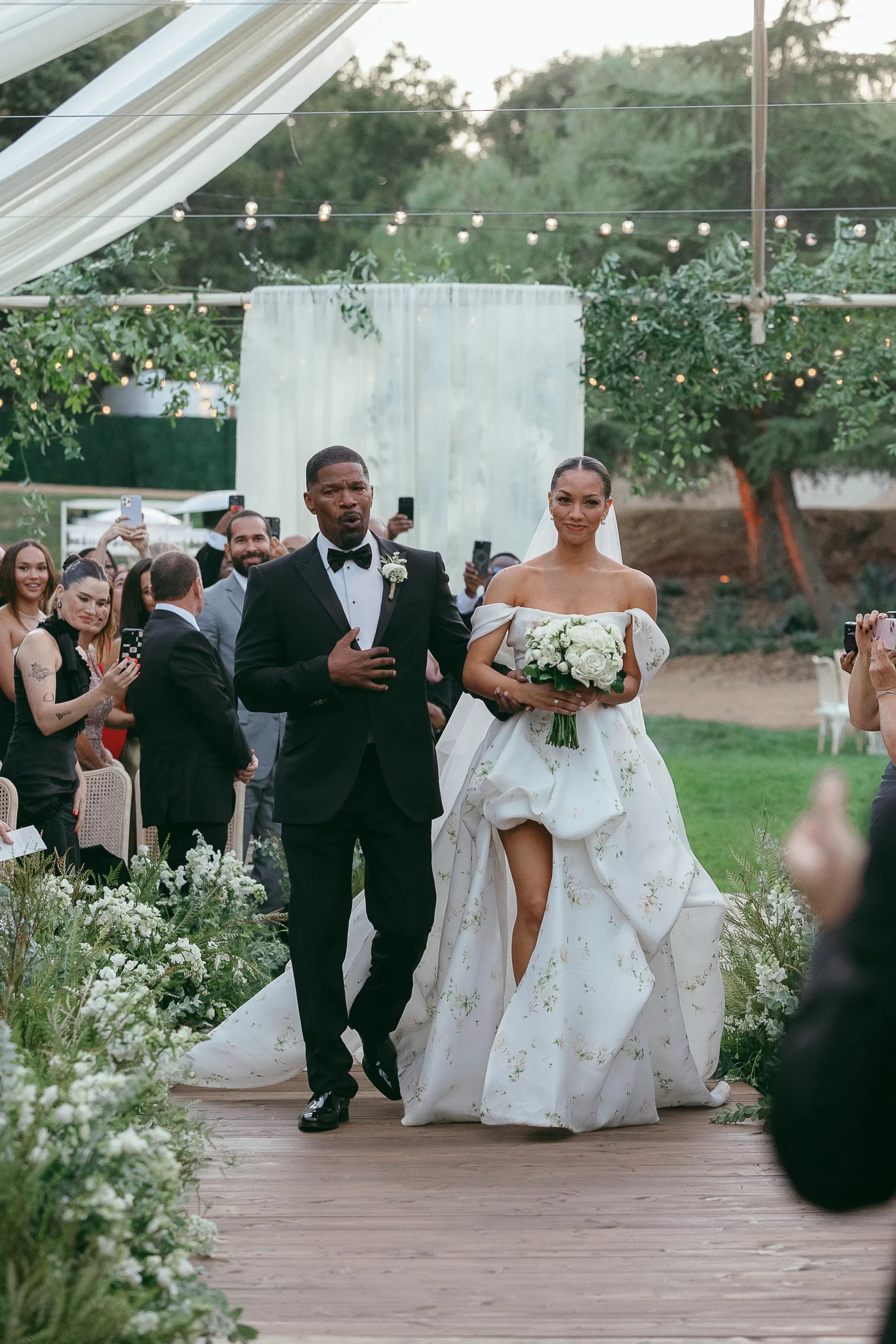 Bruiloft Corinne Foxx en Joseph Hooten