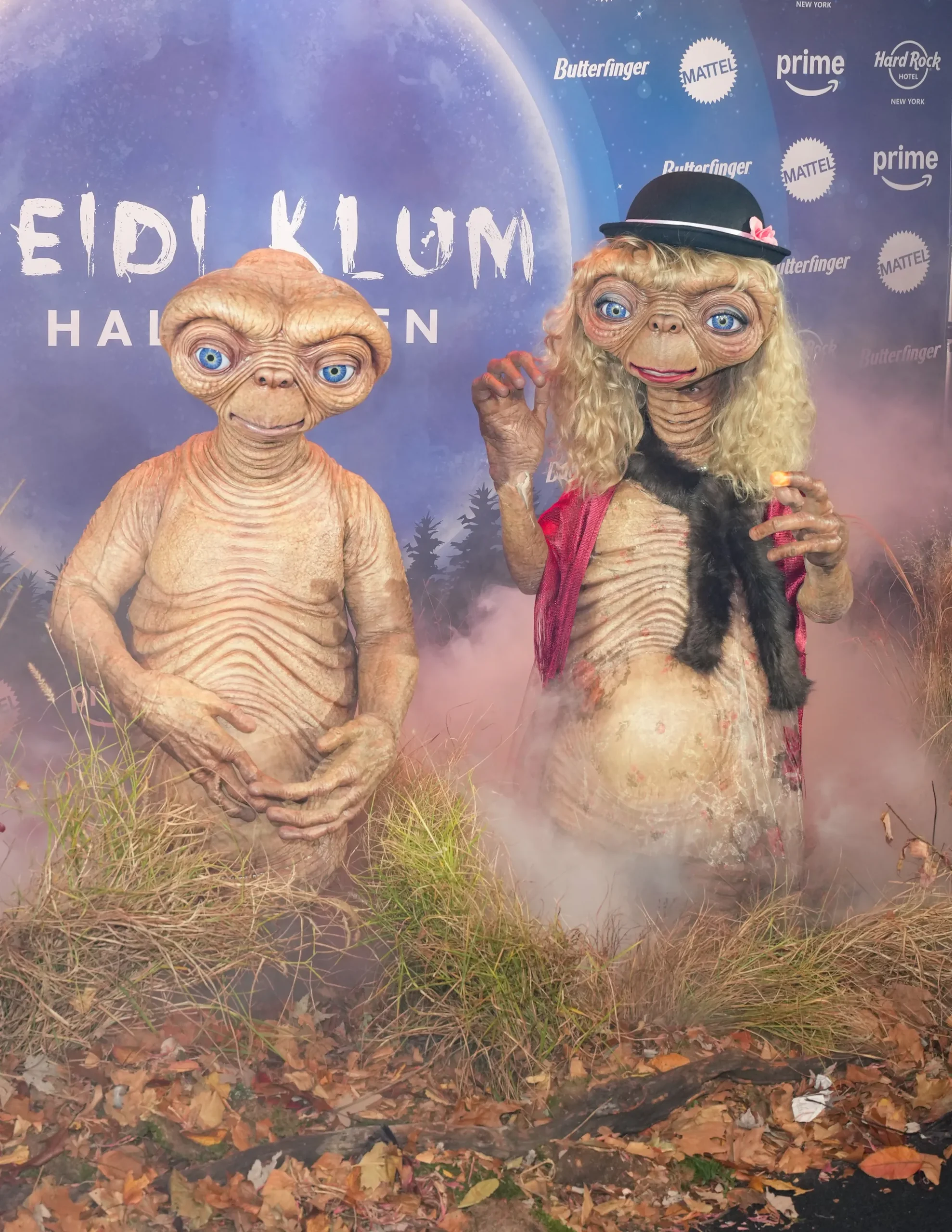 Heidi Klum als E.T. tijdens Halloween 2024.