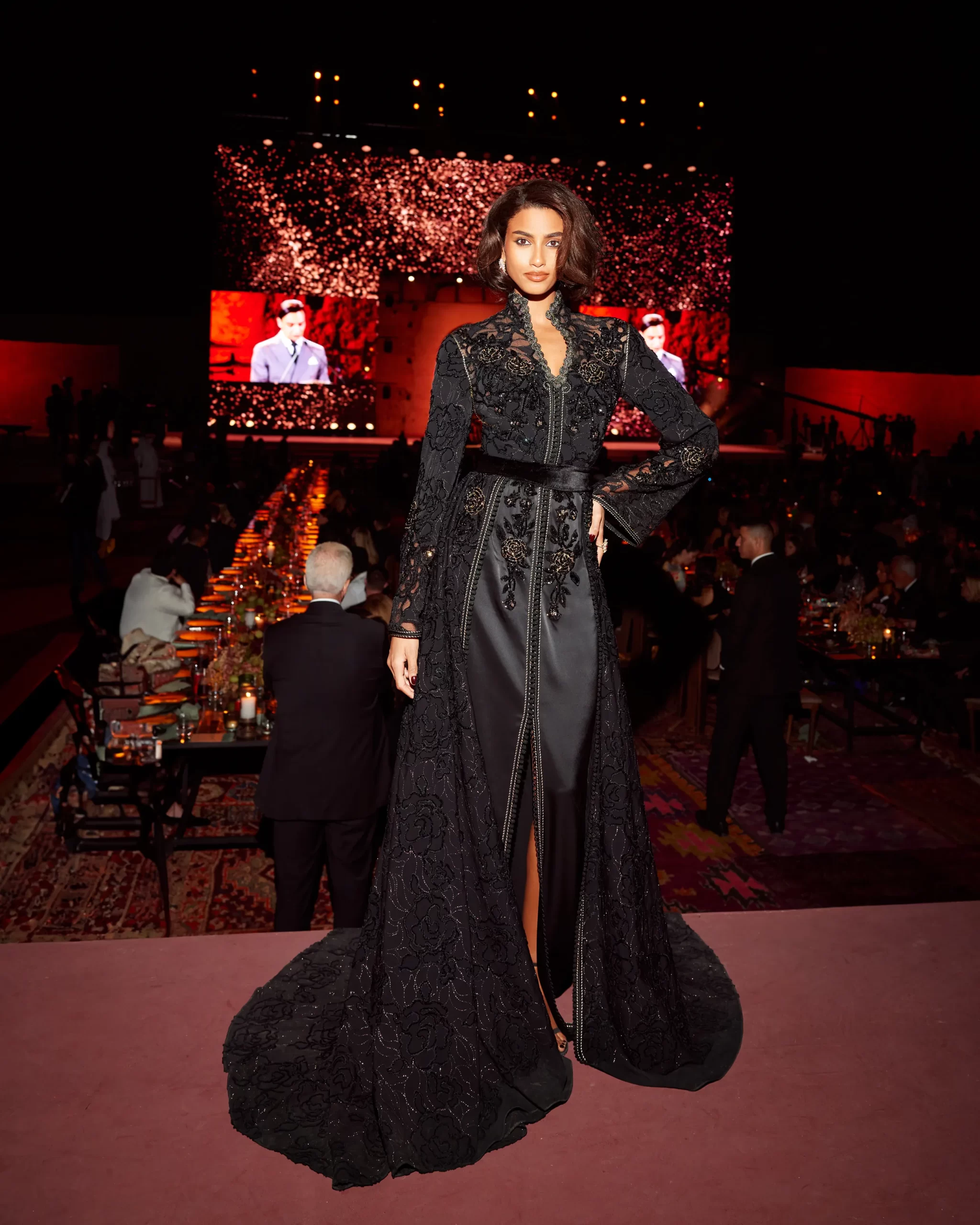 Imaan Hamman bij de Fashion Trust Arabia (FTA)Awards