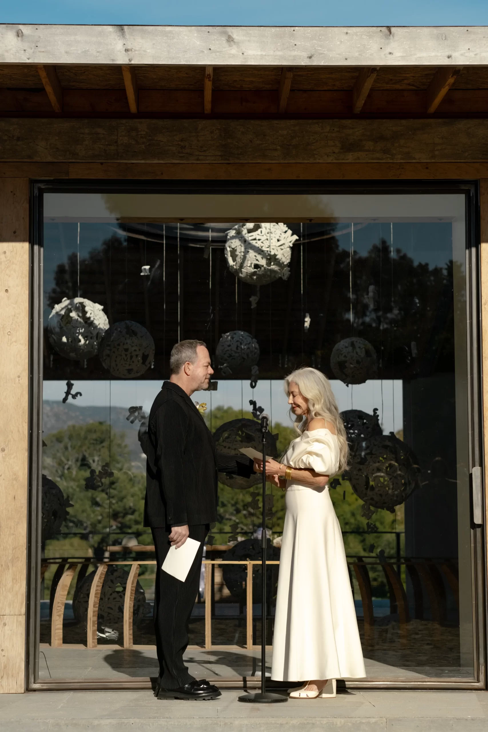 Jocelyne Katz en Alberto Chehebar bruiloft